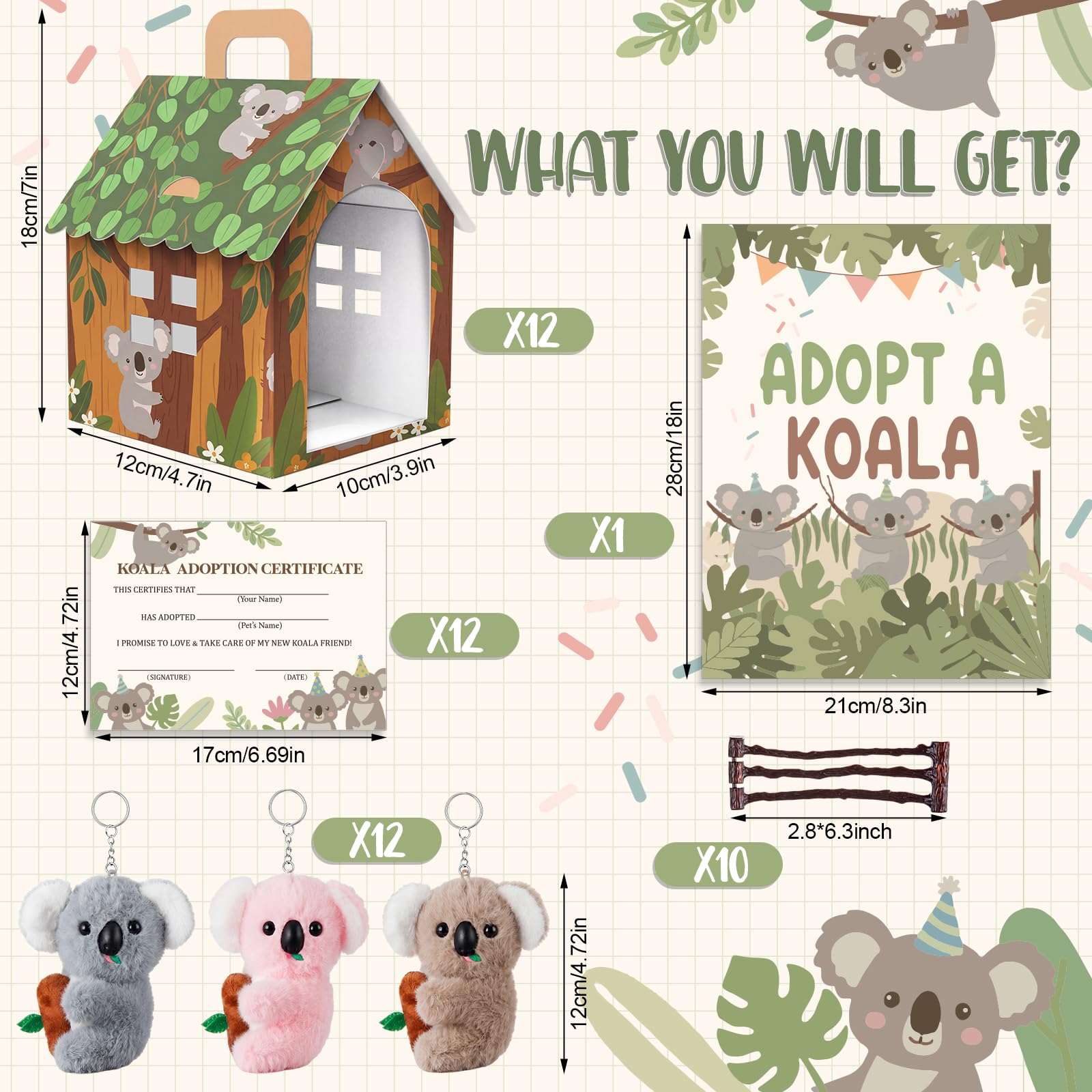 81-Piece Adopt a Pet Party Favor Set