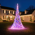 Flagpole LED Christmas Tree