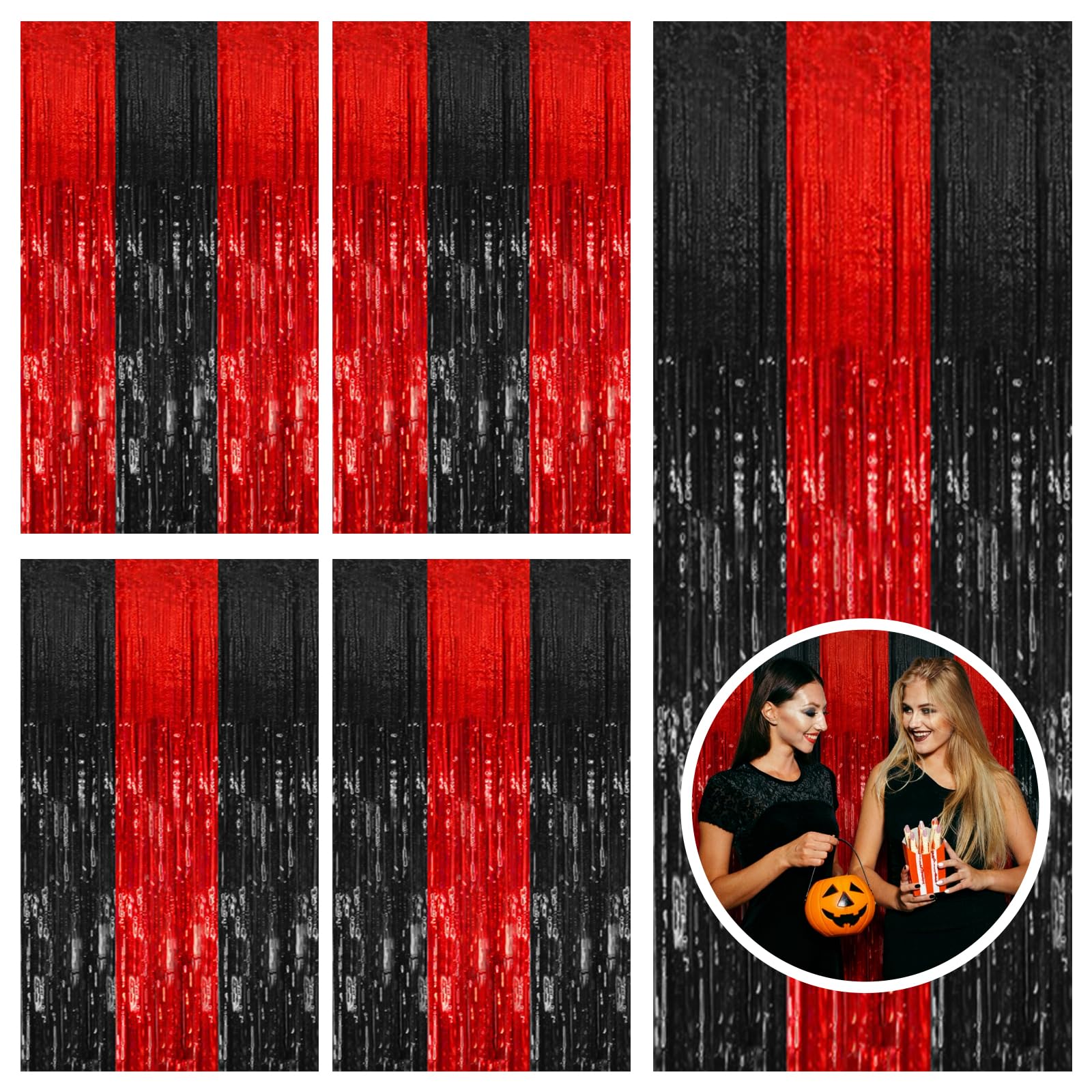 Foil Fringe Backdrop Curtain