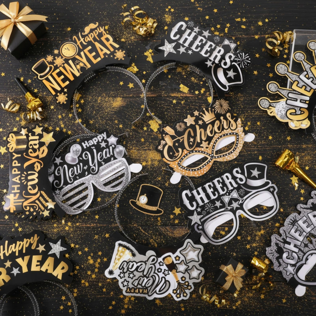 96 Pcs New Year Eve Party Supplies 2026 Happy New Year Eve Party Favors