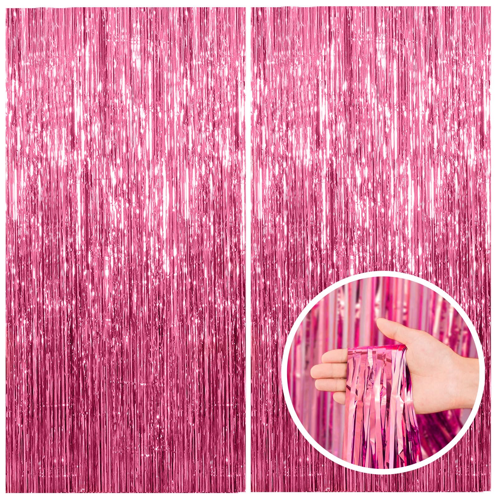 Foil Fringe Backdrop Curtain