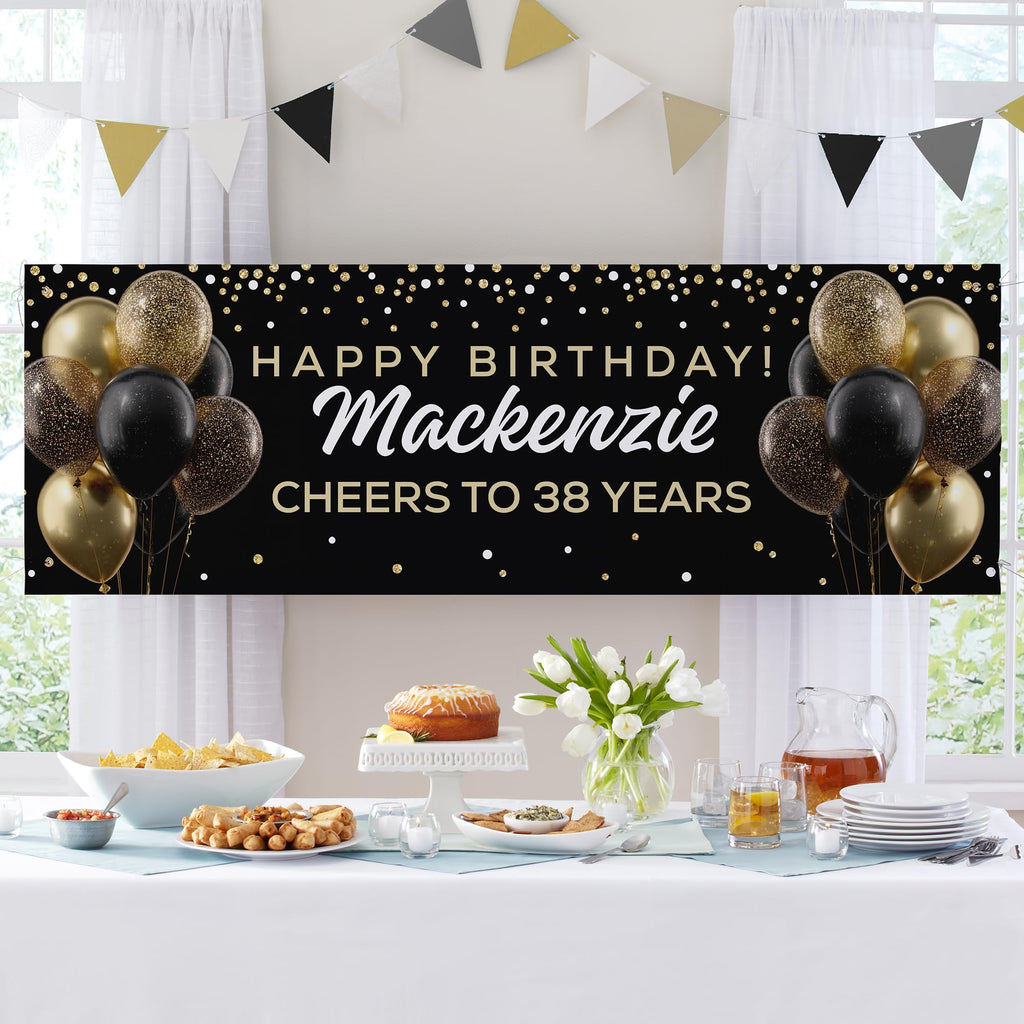 Personalized Birthday Party Banner