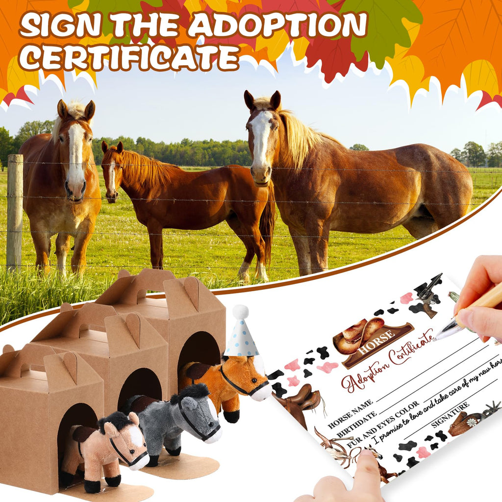 Cinnvoice 73 Pcs Adopt a Horse Party Favors Supplies