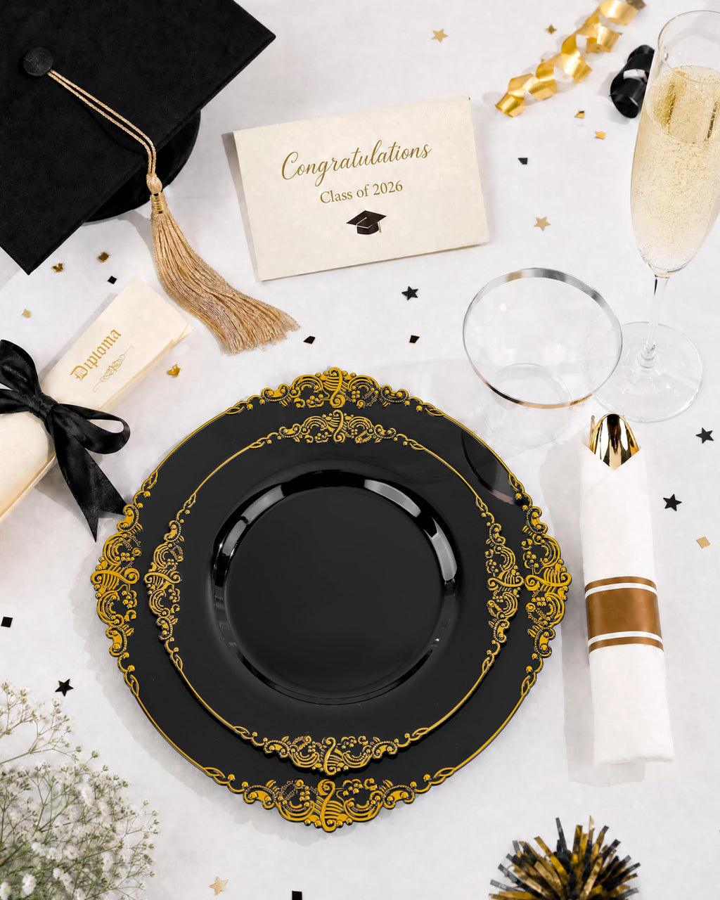 350-Piece Disposable Dinnerware Set