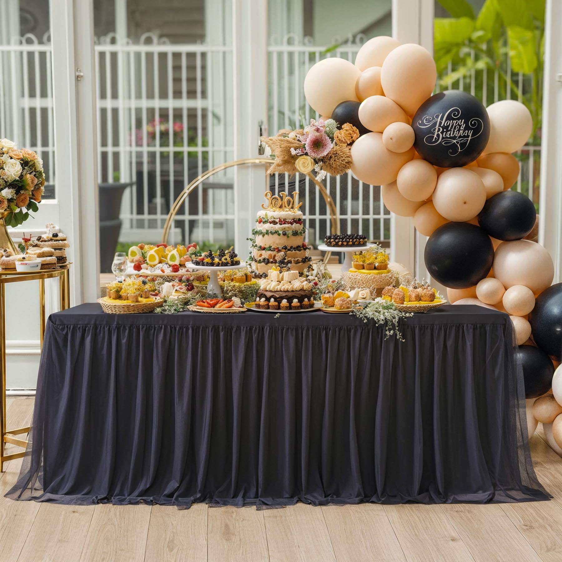 Tulle Tablecloth with Tutu Skirt