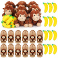 JolliLudo 48 Pcs Adopt a Monkey Plush Party Favors Curious Supplies