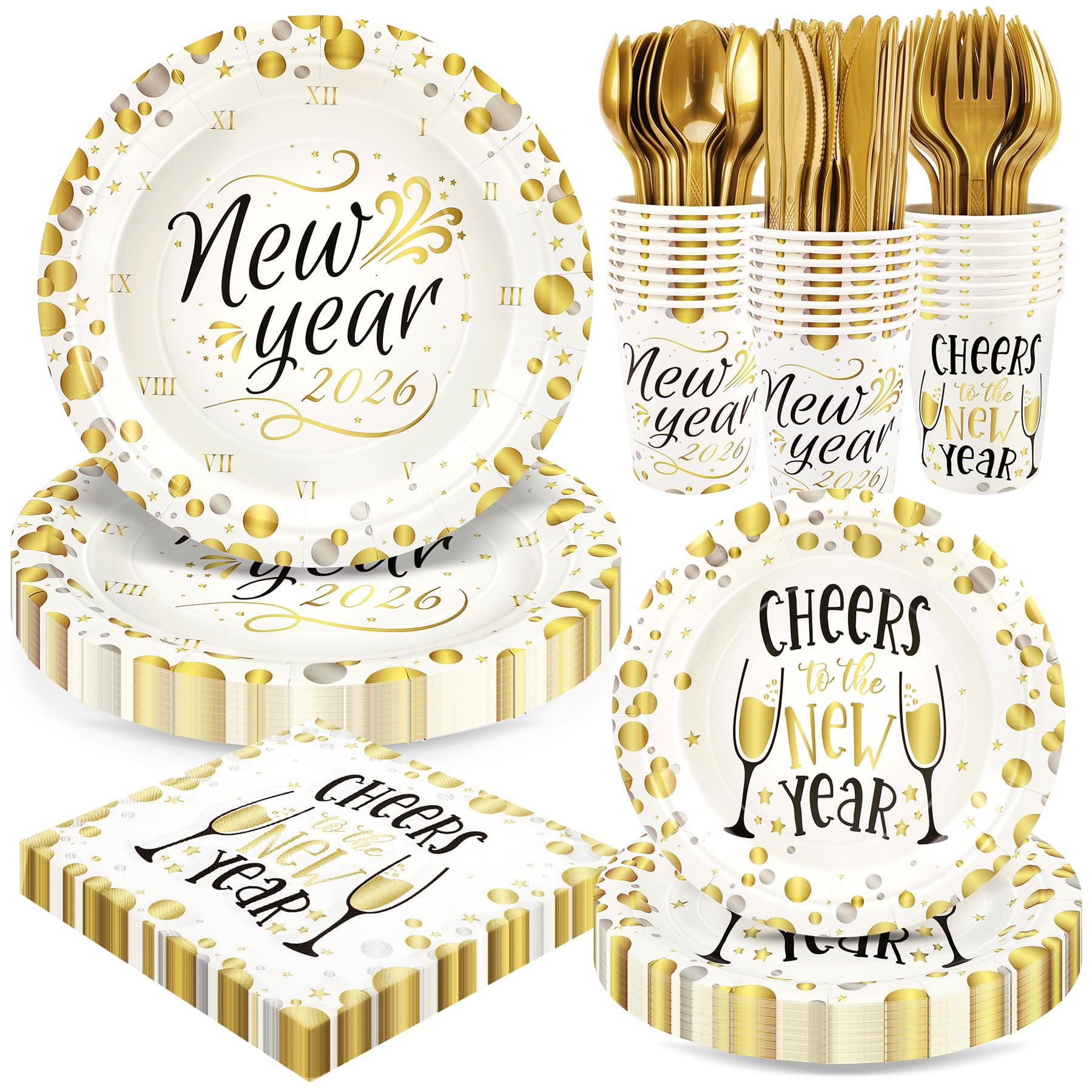 Christmas & New Year Party Plates