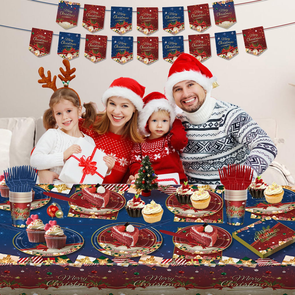 122-Piece Christmas Tableware Set