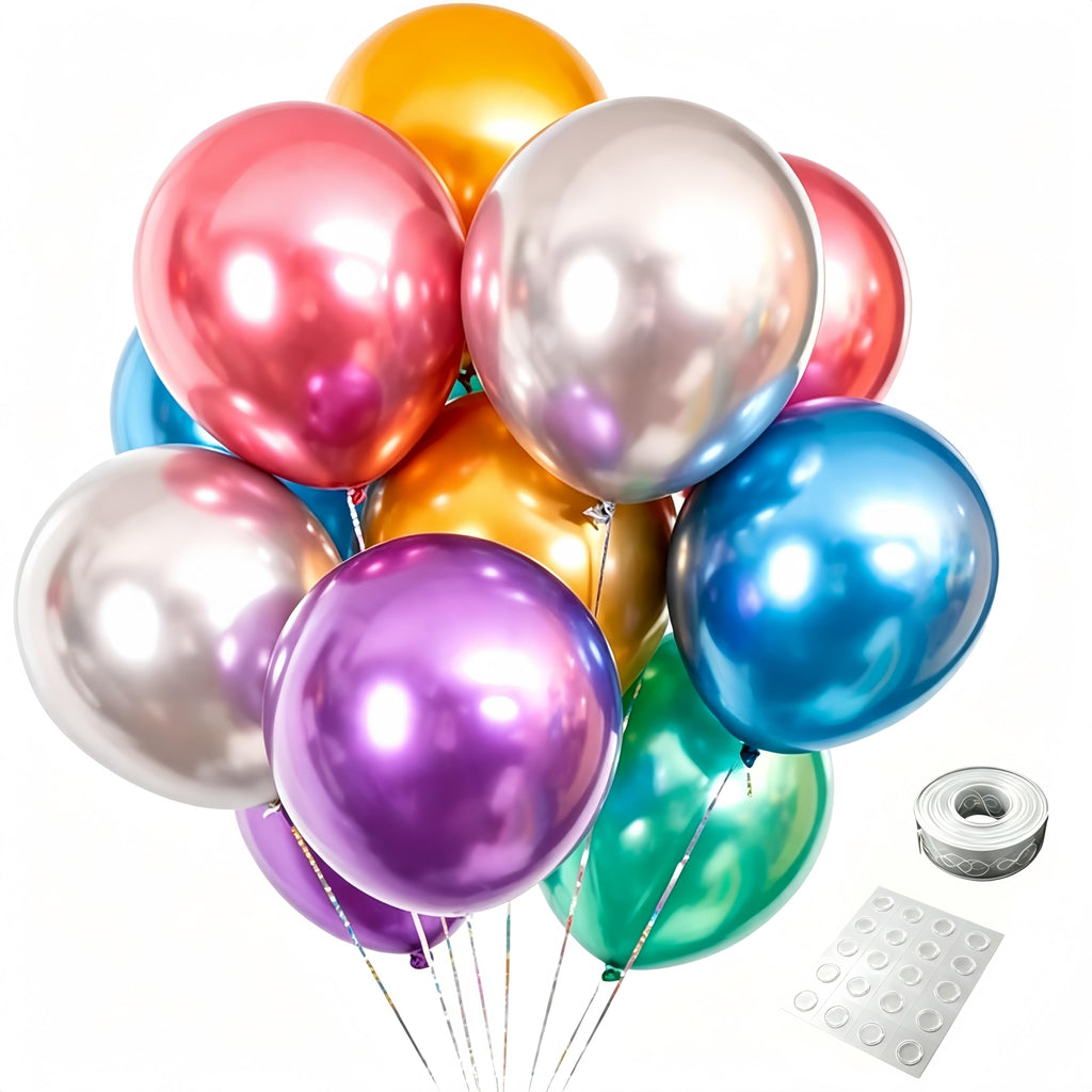 100-Piece Rose Gold Balloons