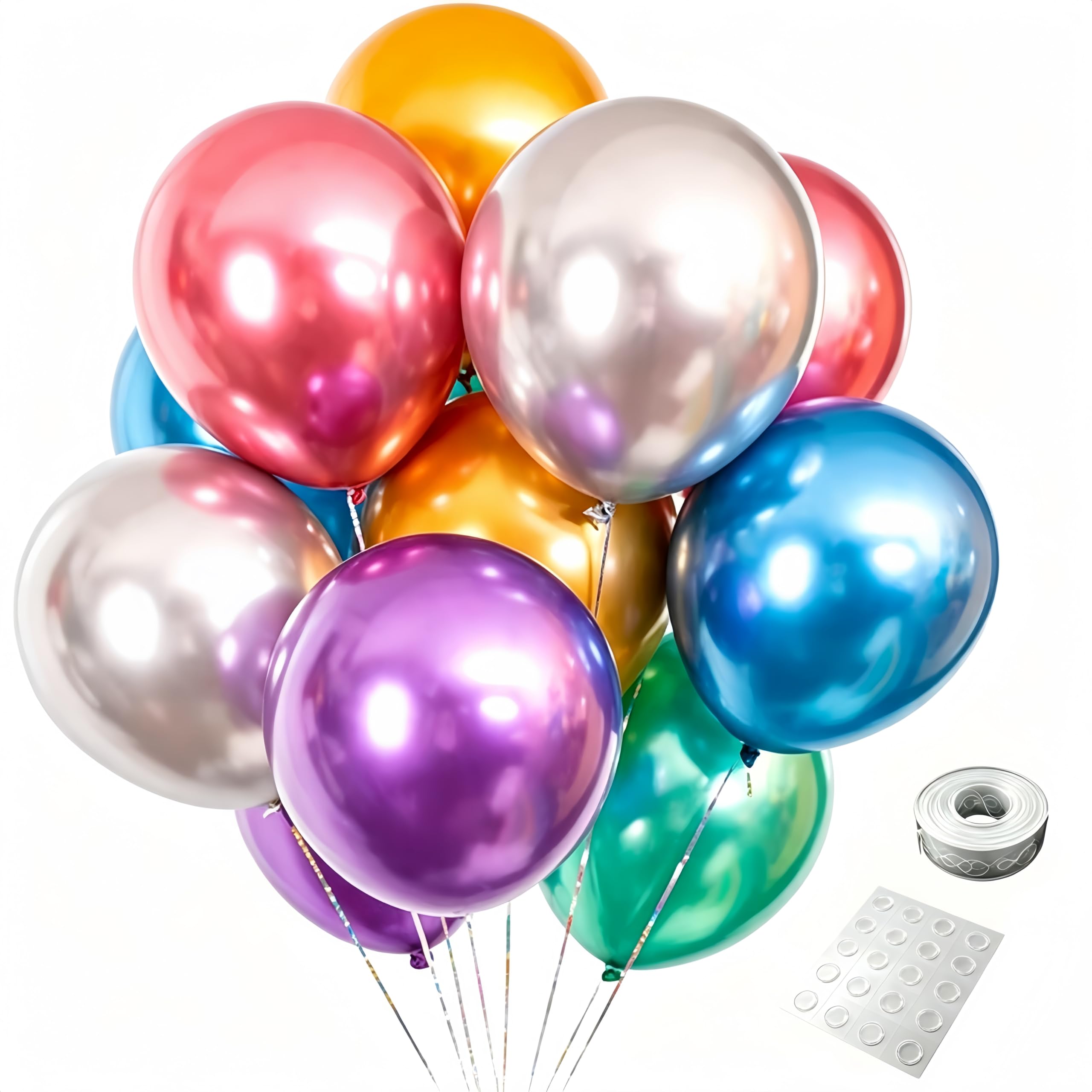 100-Piece Rose Gold Balloons