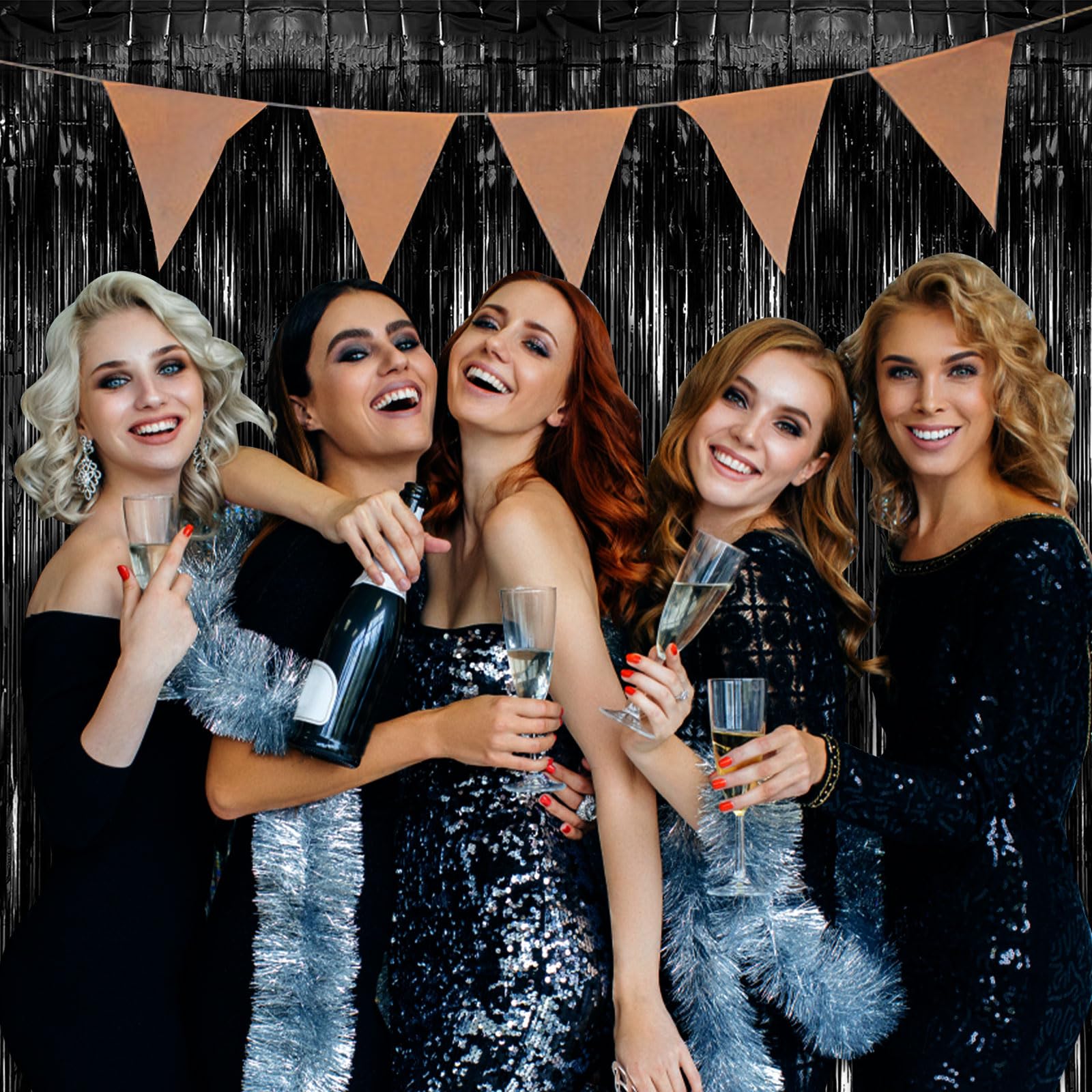 Foil Fringe Backdrop Curtain
