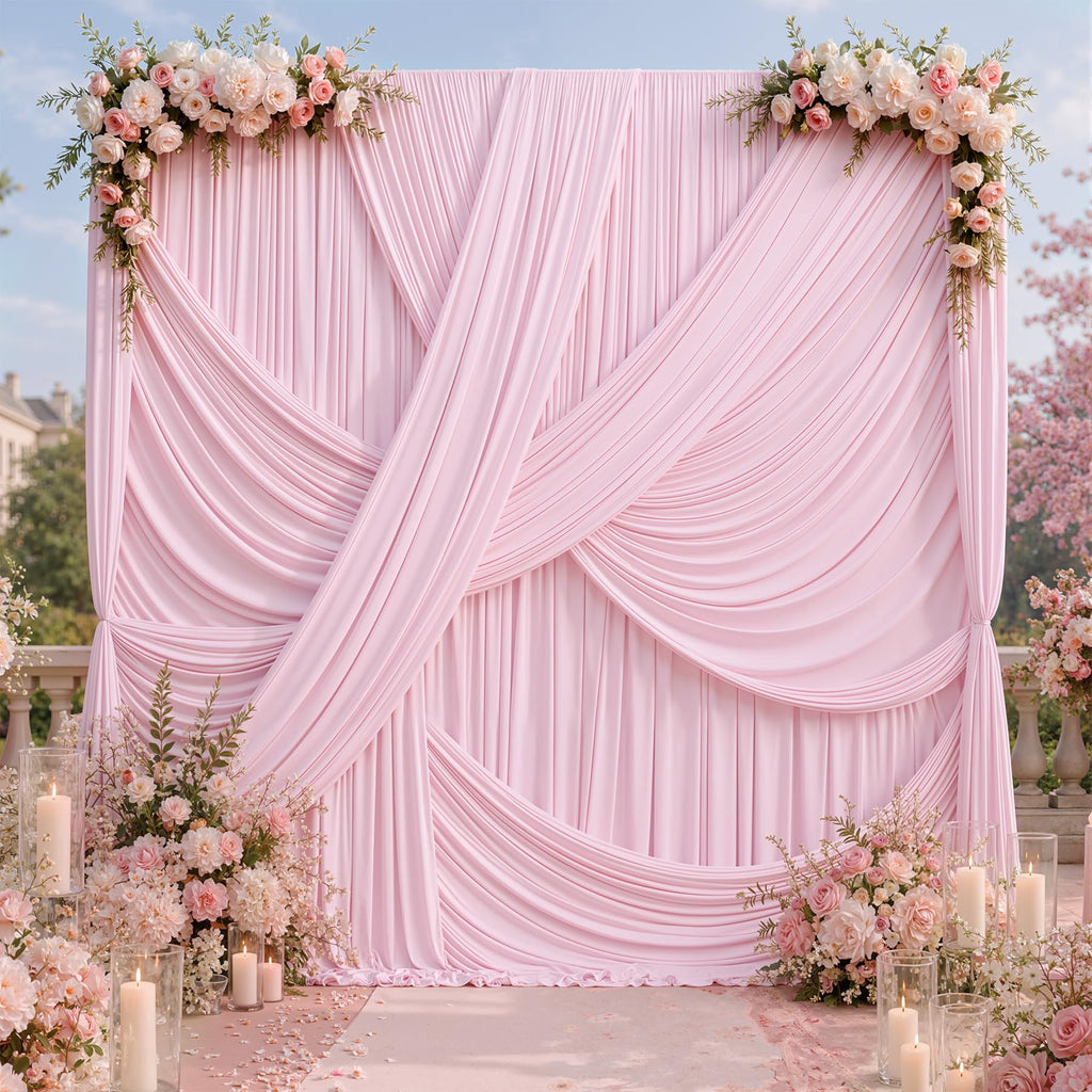 12 ft Backdrop Curtains for Weddings, Birthdays and Photos