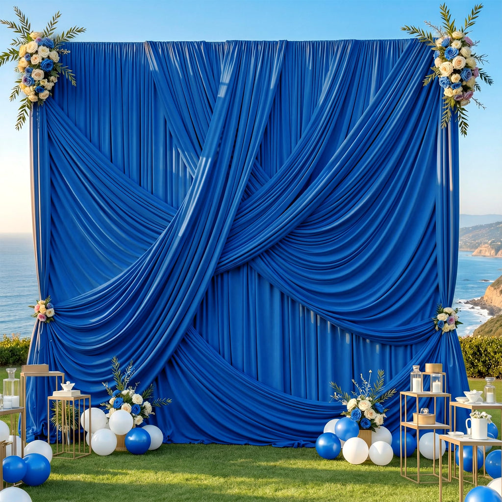 12 ft Backdrop Curtains for Weddings, Birthdays and Photos