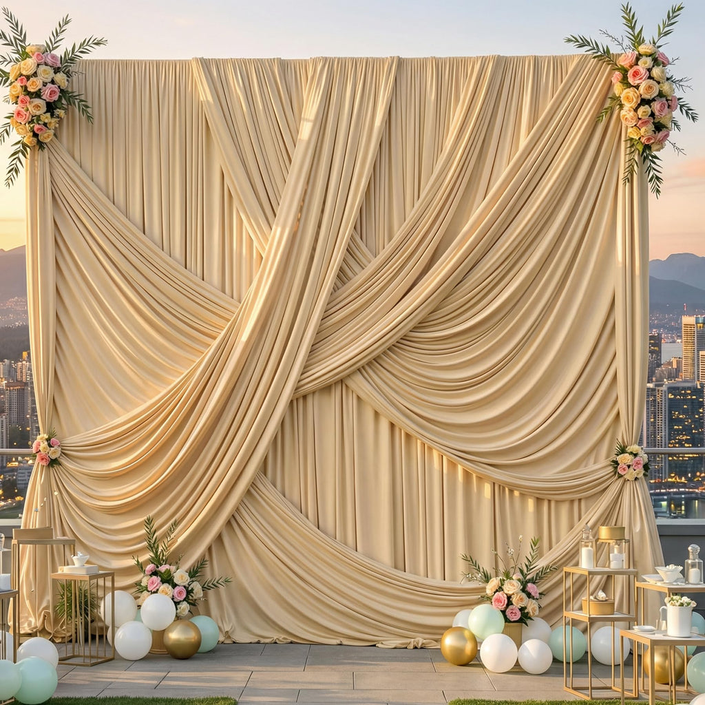 12 ft Backdrop Curtains for Weddings, Birthdays and Photos