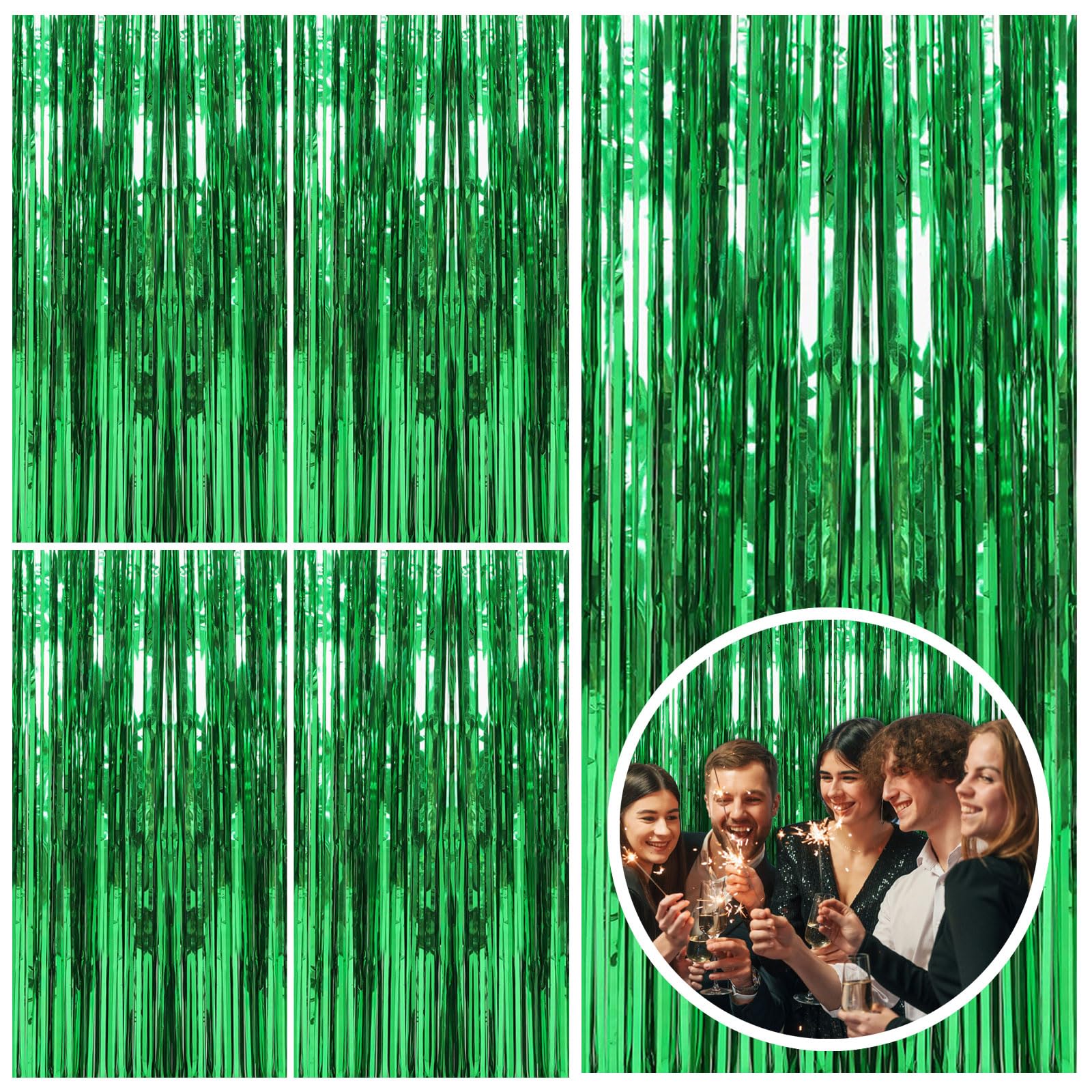 Foil Fringe Backdrop Curtain