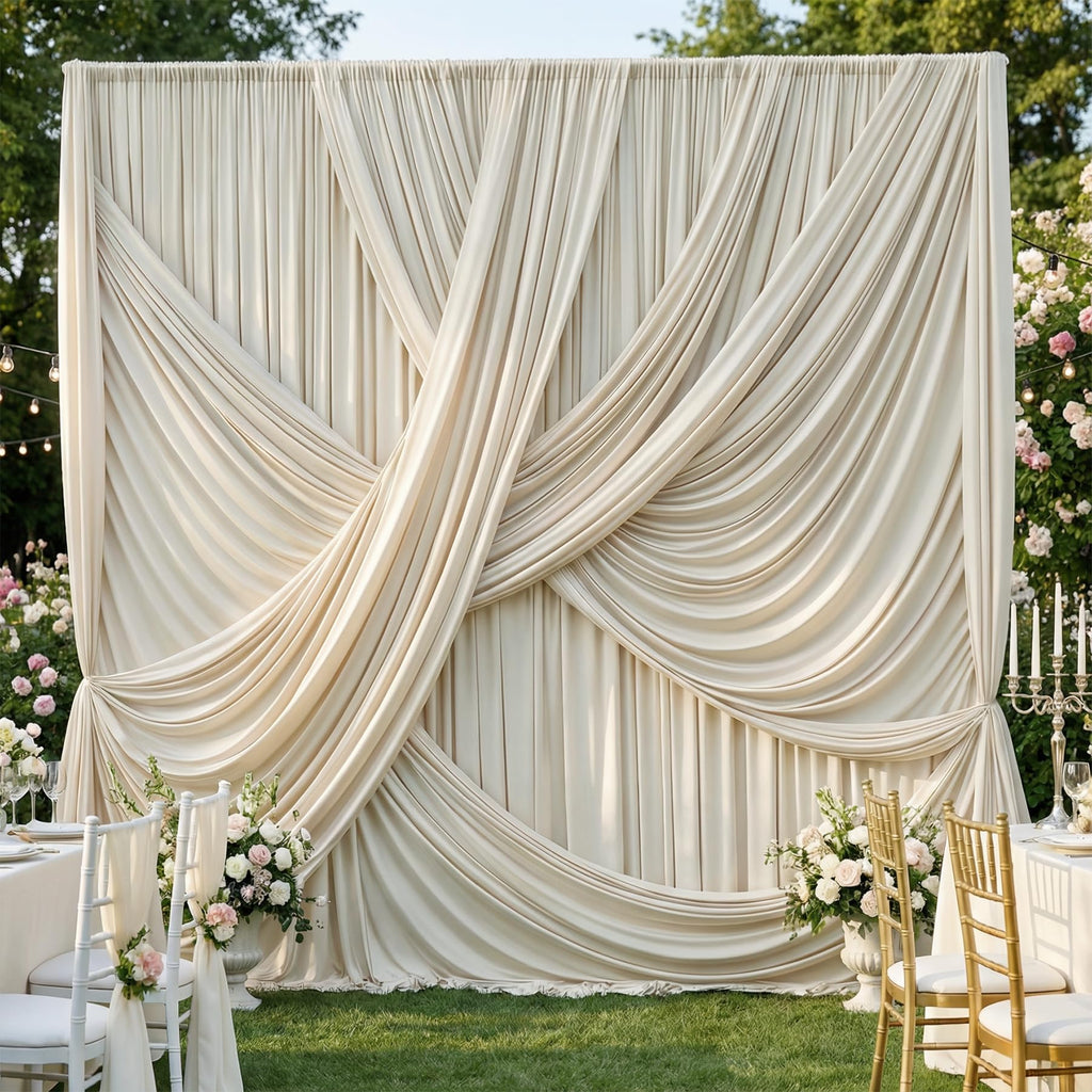 12 ft Backdrop Curtains for Weddings, Birthdays and Photos