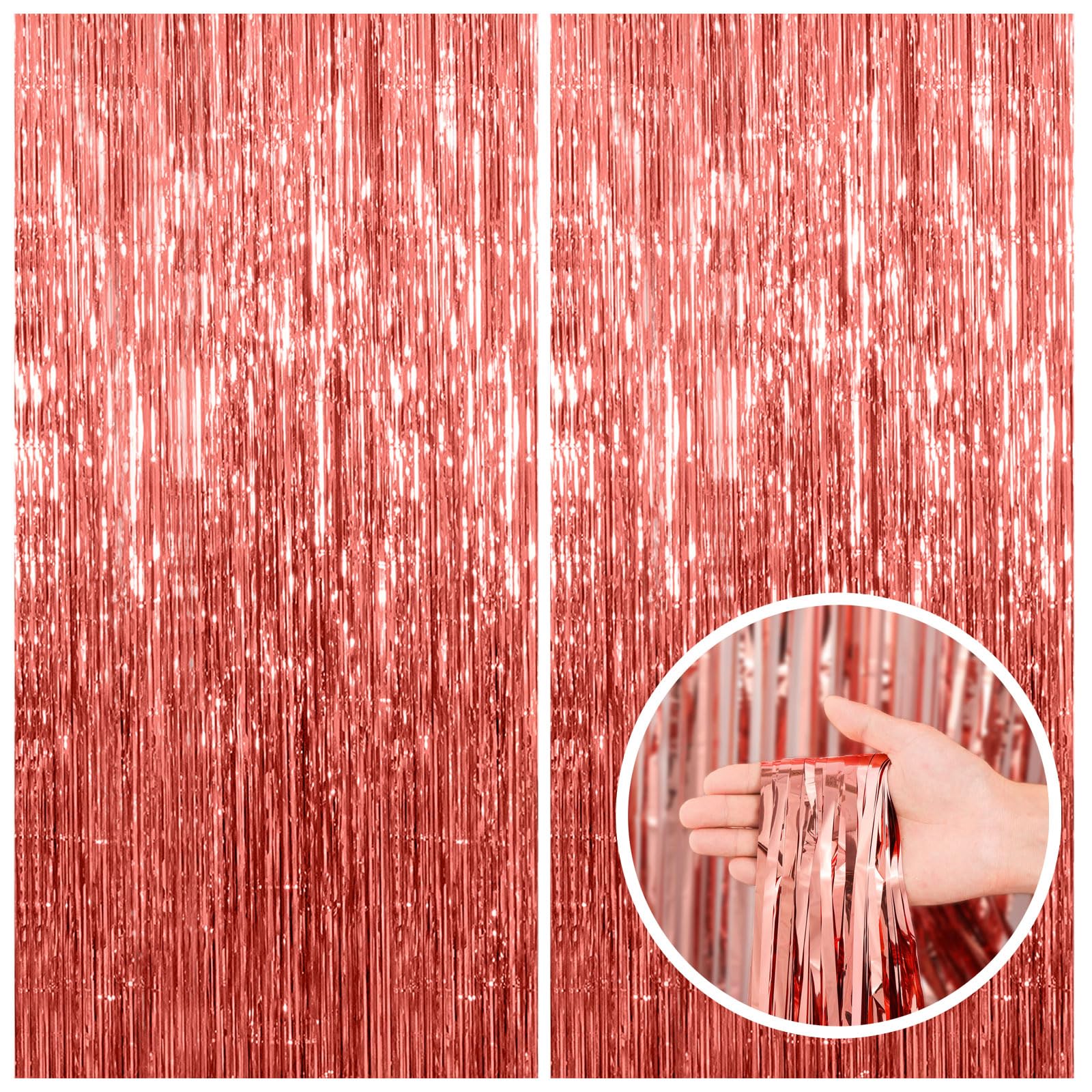 Foil Fringe Backdrop Curtain