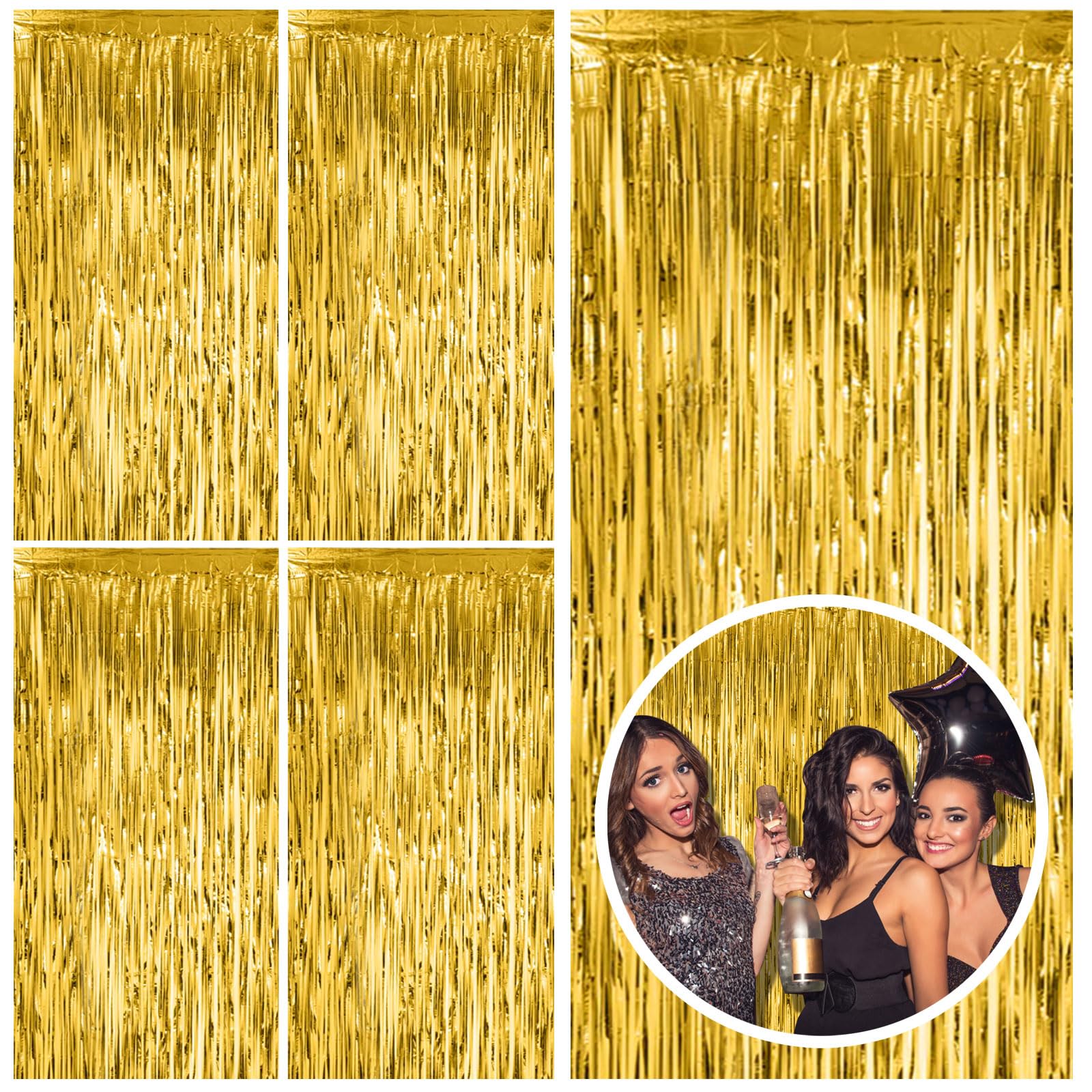 Foil Fringe Backdrop Curtain