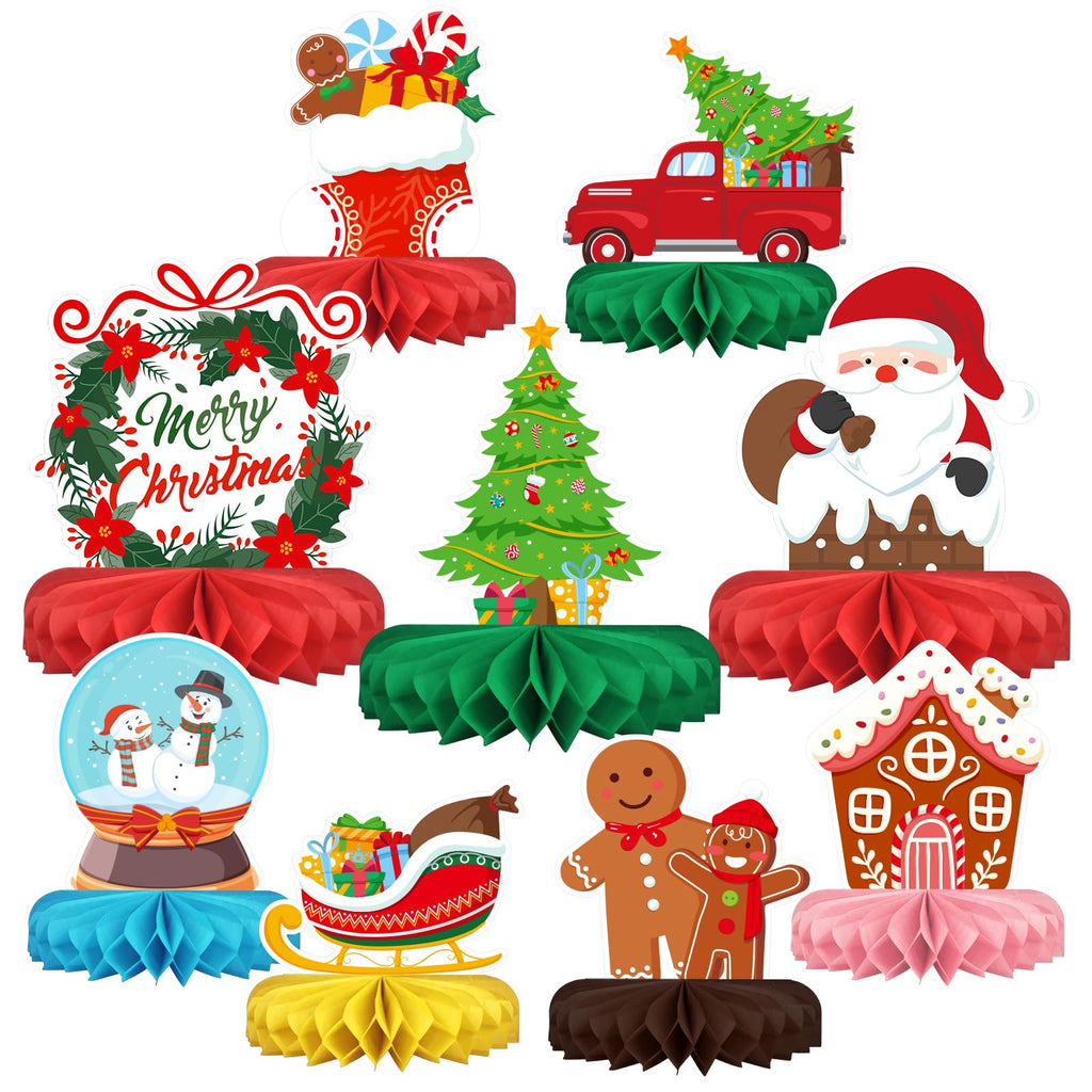 Birthday Decorations Set - Birthday Themed Honeycomb Centerpiece, Table Decoration for Kids' Birthday Party Supplies
