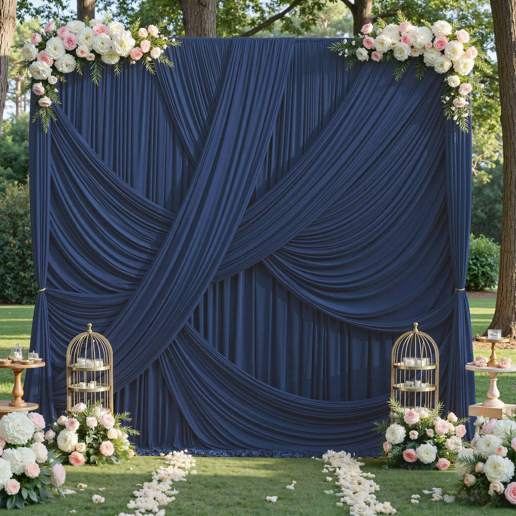 12 ft Backdrop Curtains for Weddings, Birthdays and Photos