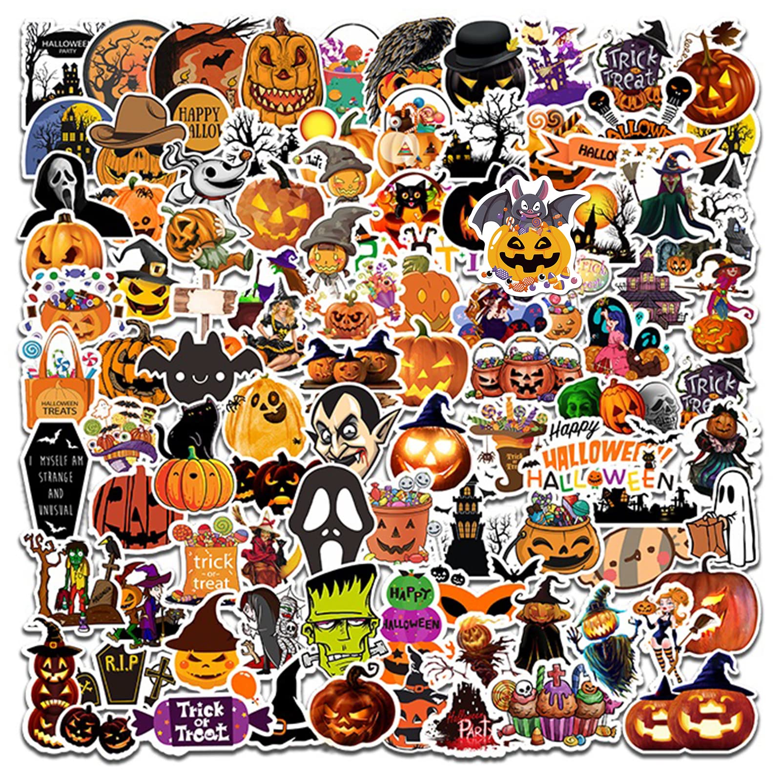 100-Piece Halloween Sticker Set