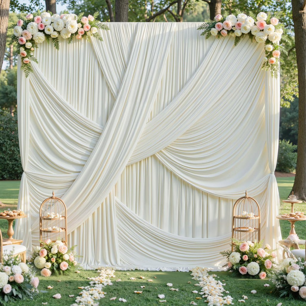 12 ft Backdrop Curtains for Weddings, Birthdays and Photos