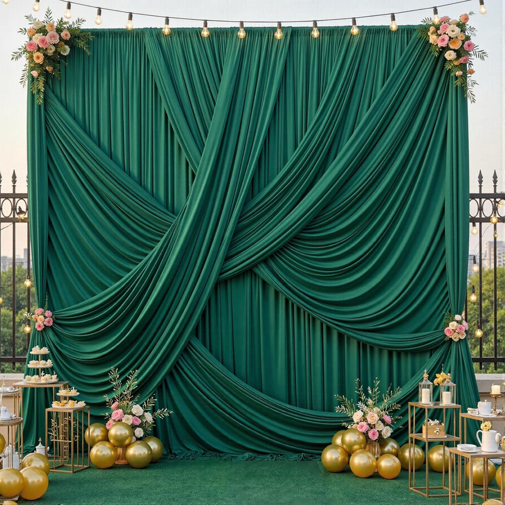 12 ft Backdrop Curtains for Weddings, Birthdays and Photos