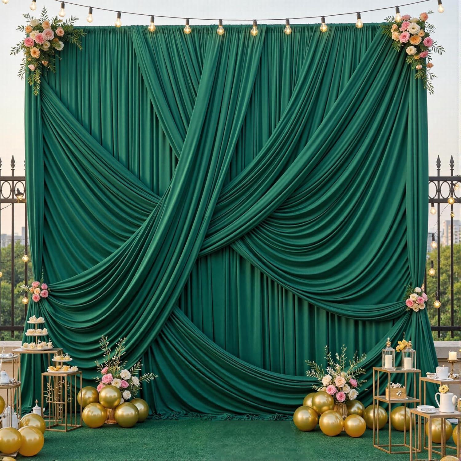 12 ft Backdrop Curtains for Weddings, Birthdays and Photos