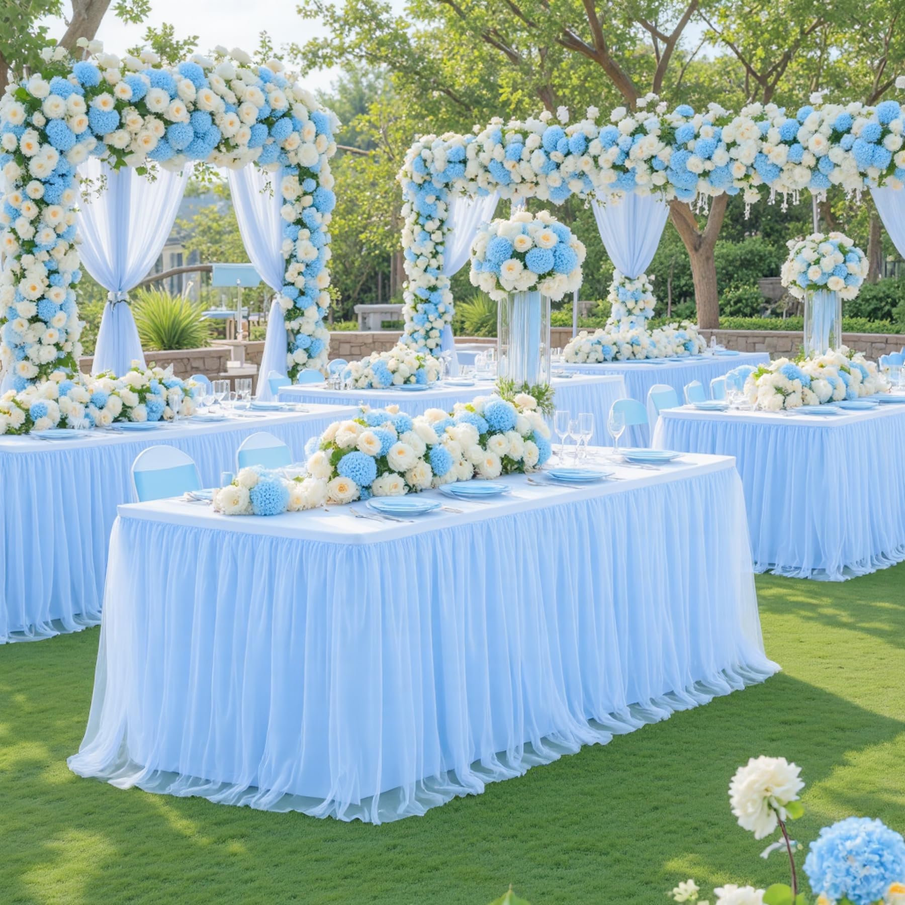 Tulle Tablecloth with Tutu Skirt