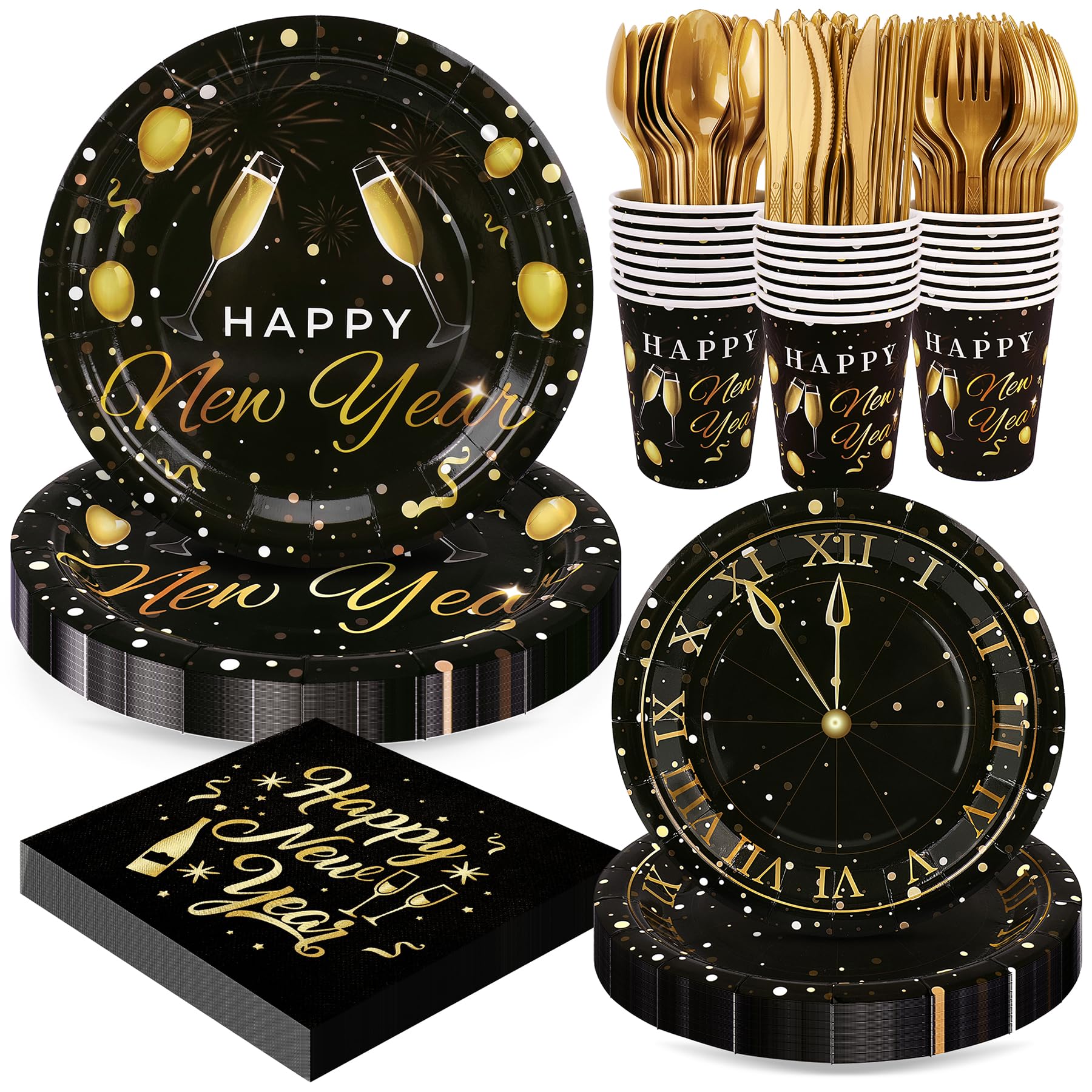 Christmas & New Year Party Plates