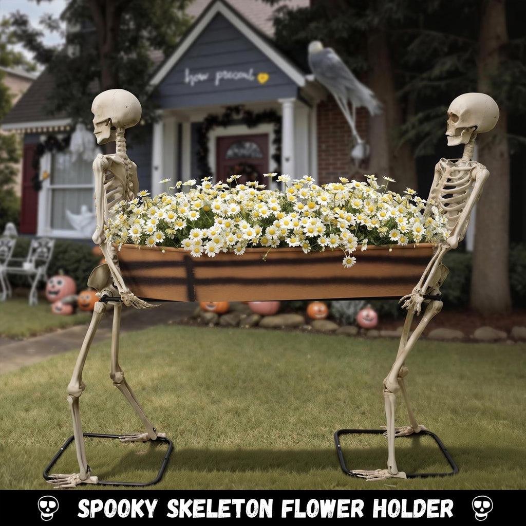 5FT Skeleton Coffin Halloween Decoration