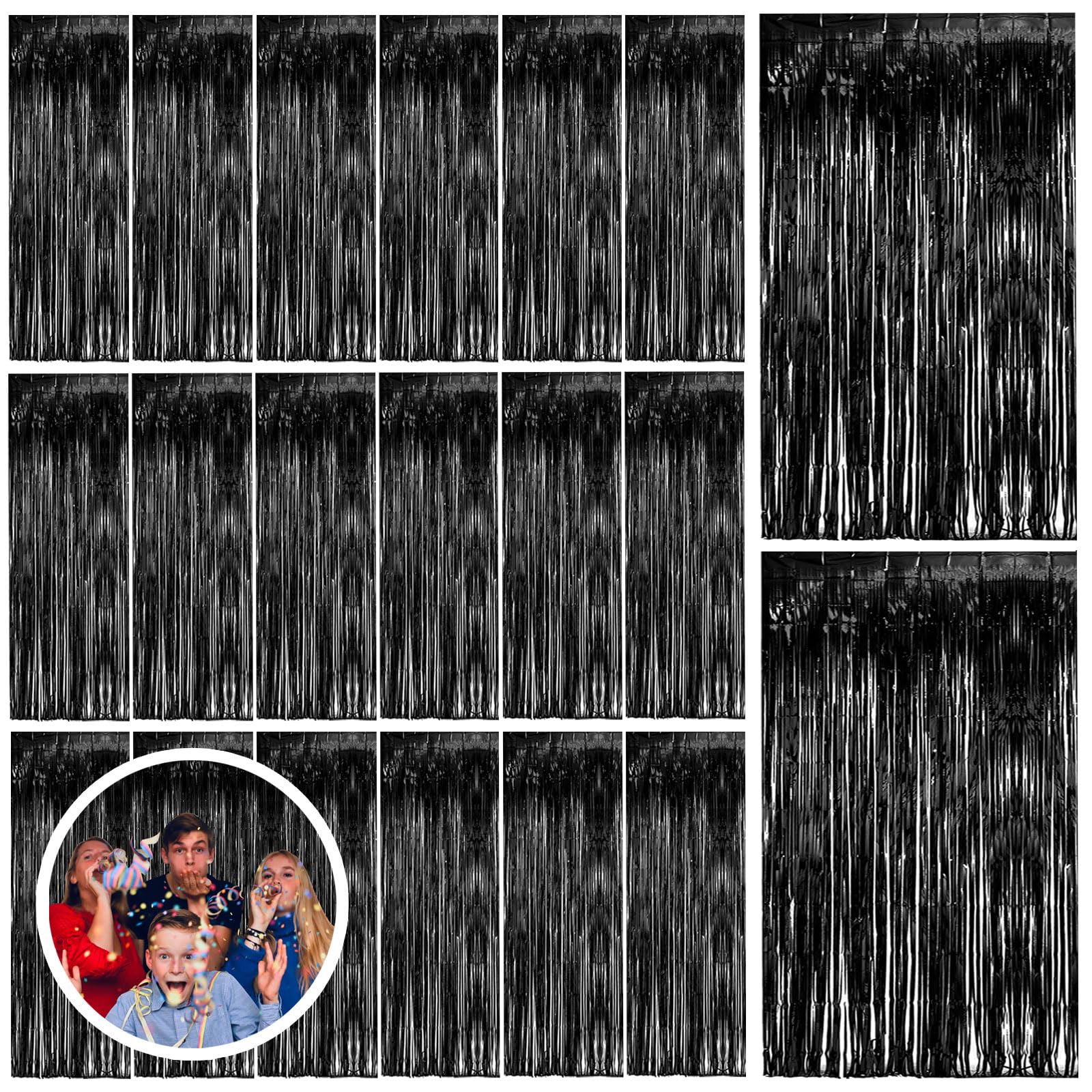 Foil Fringe Backdrop Curtain