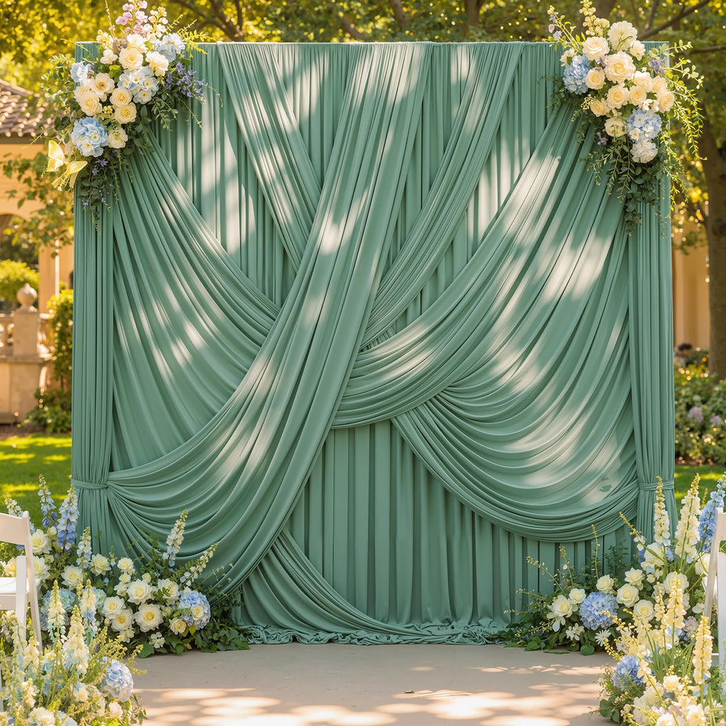 12 ft Backdrop Curtains for Weddings, Birthdays and Photos