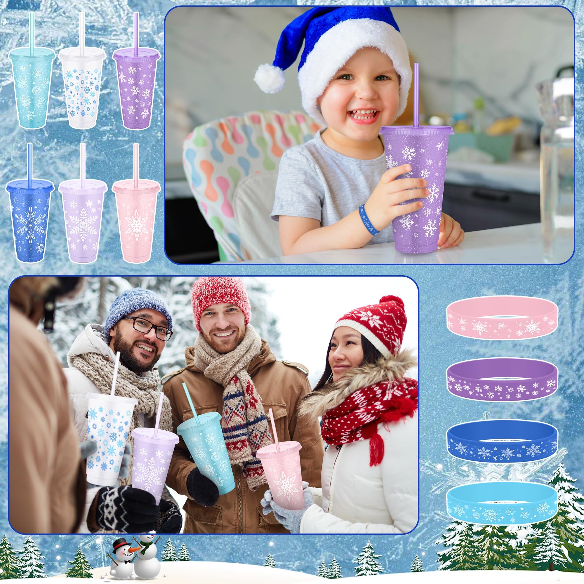 Snowflake Party Favor Cups
