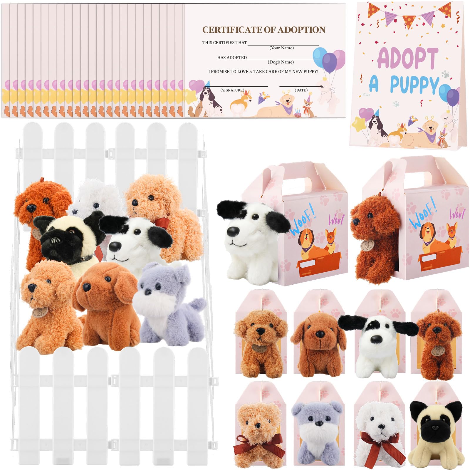 81-Piece Adopt a Pet Party Favor Set