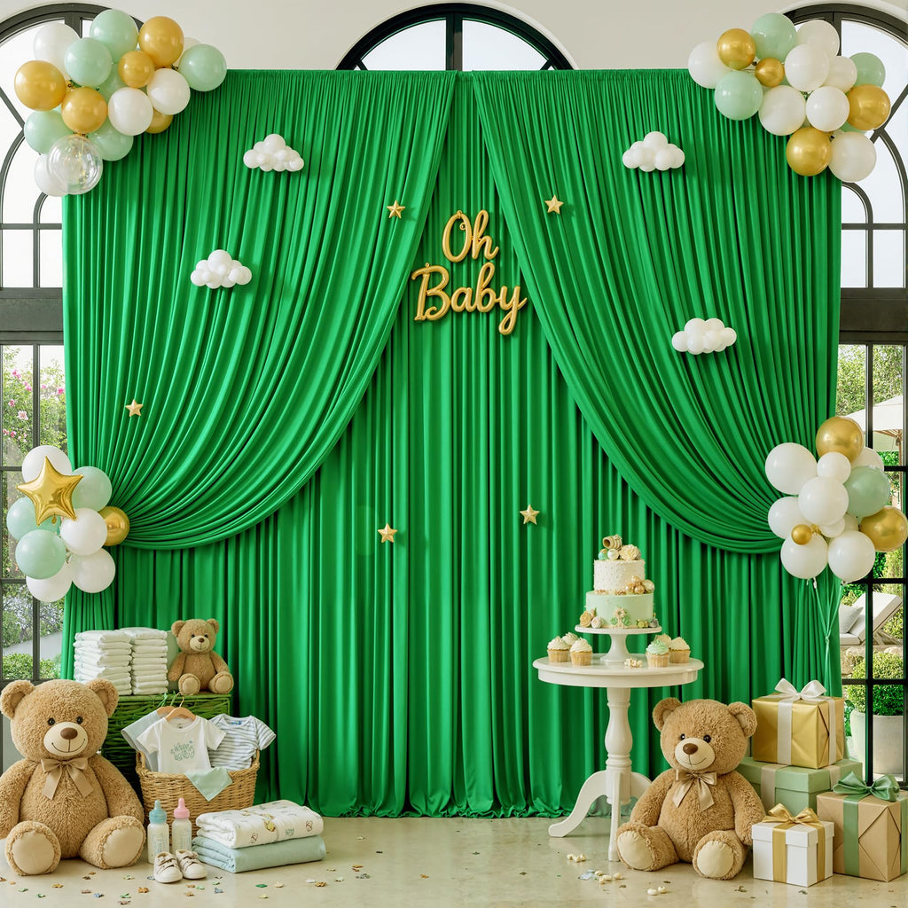 12 ft Backdrop Curtains for Weddings, Birthdays and Photos