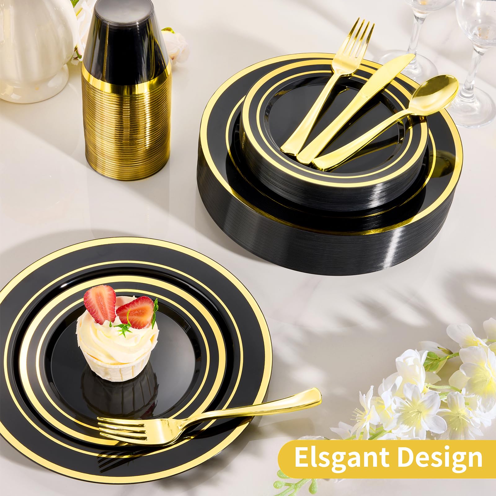 Goodluck 150 300 600 Plastic Dinnerware Set