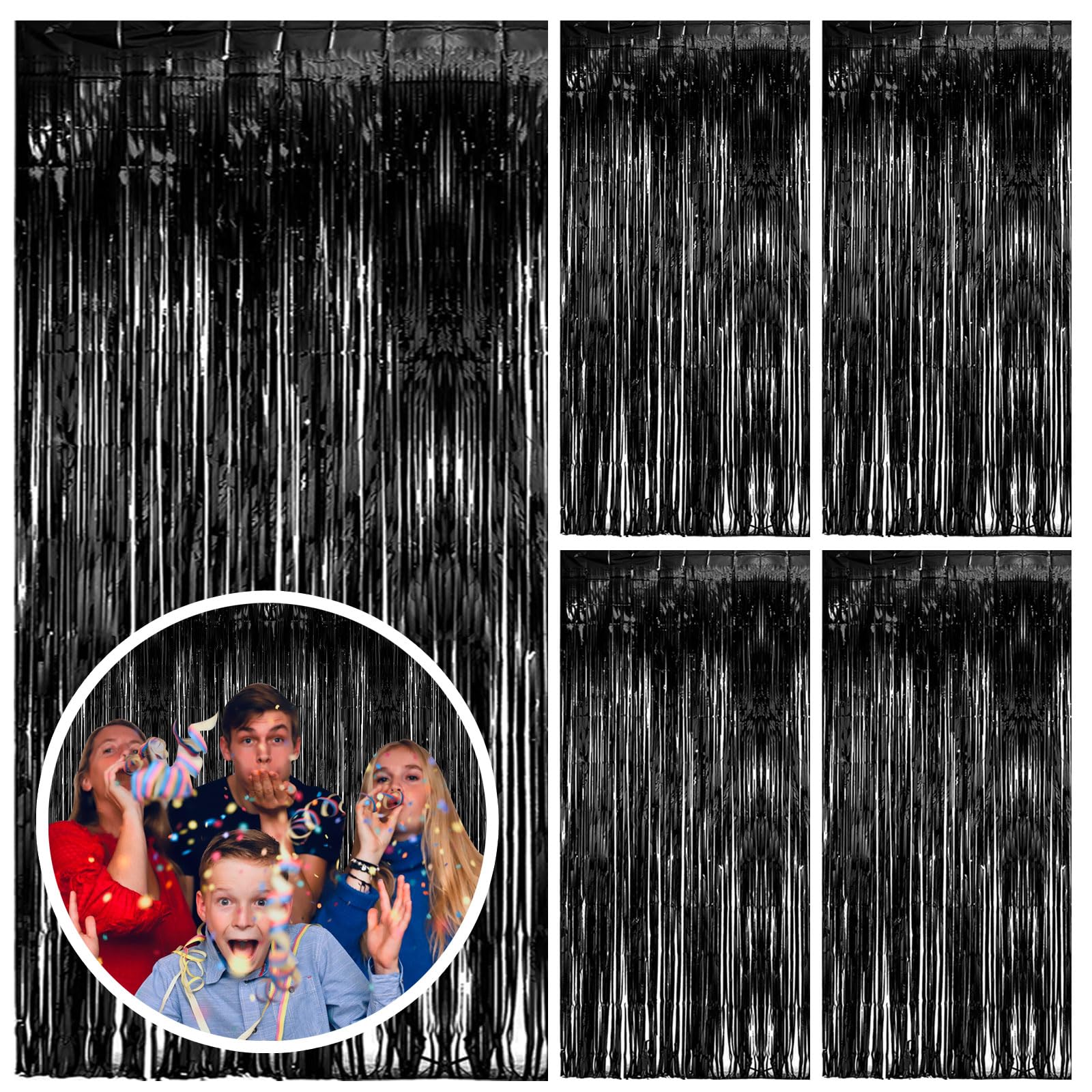 Foil Fringe Backdrop Curtain