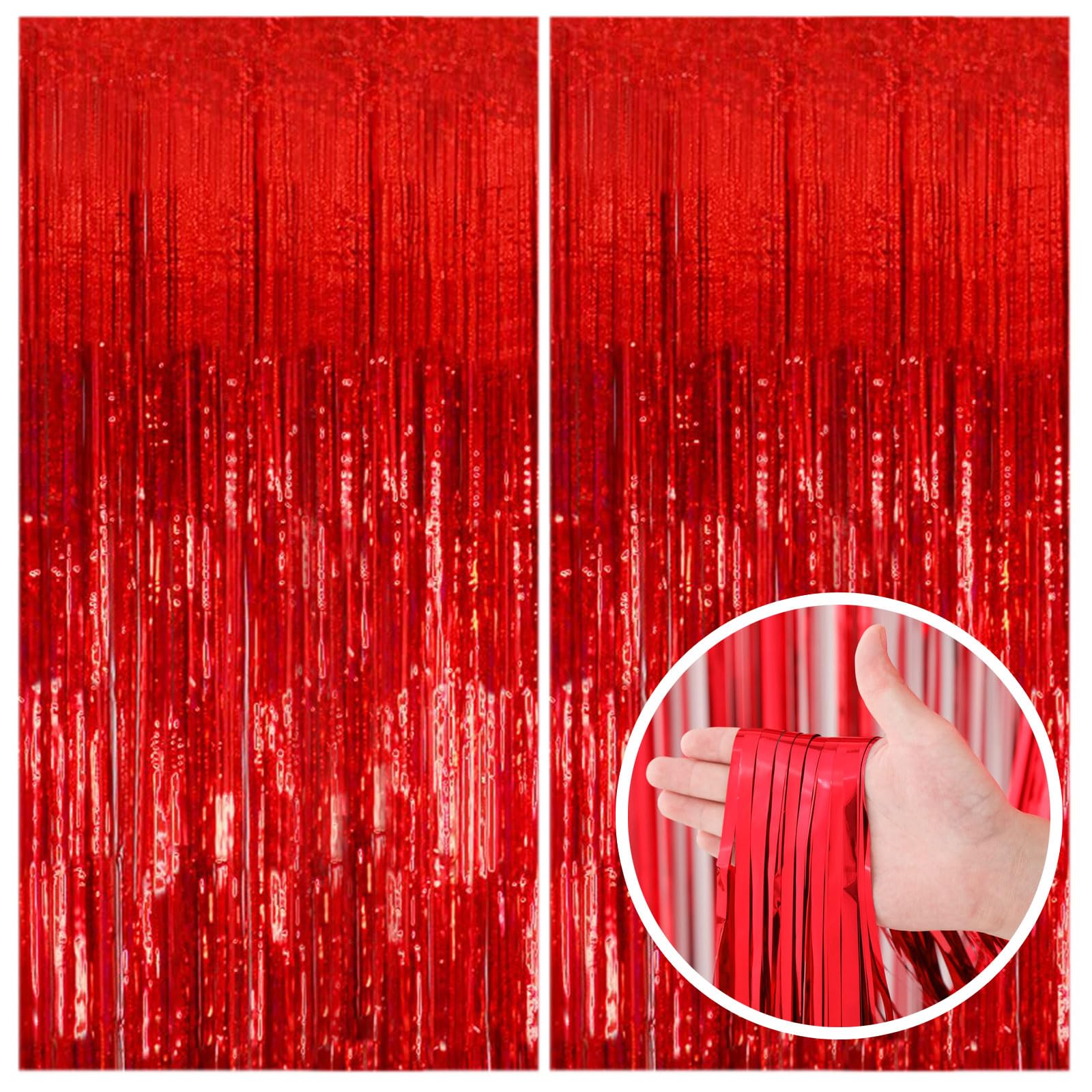 Foil Fringe Backdrop Curtain