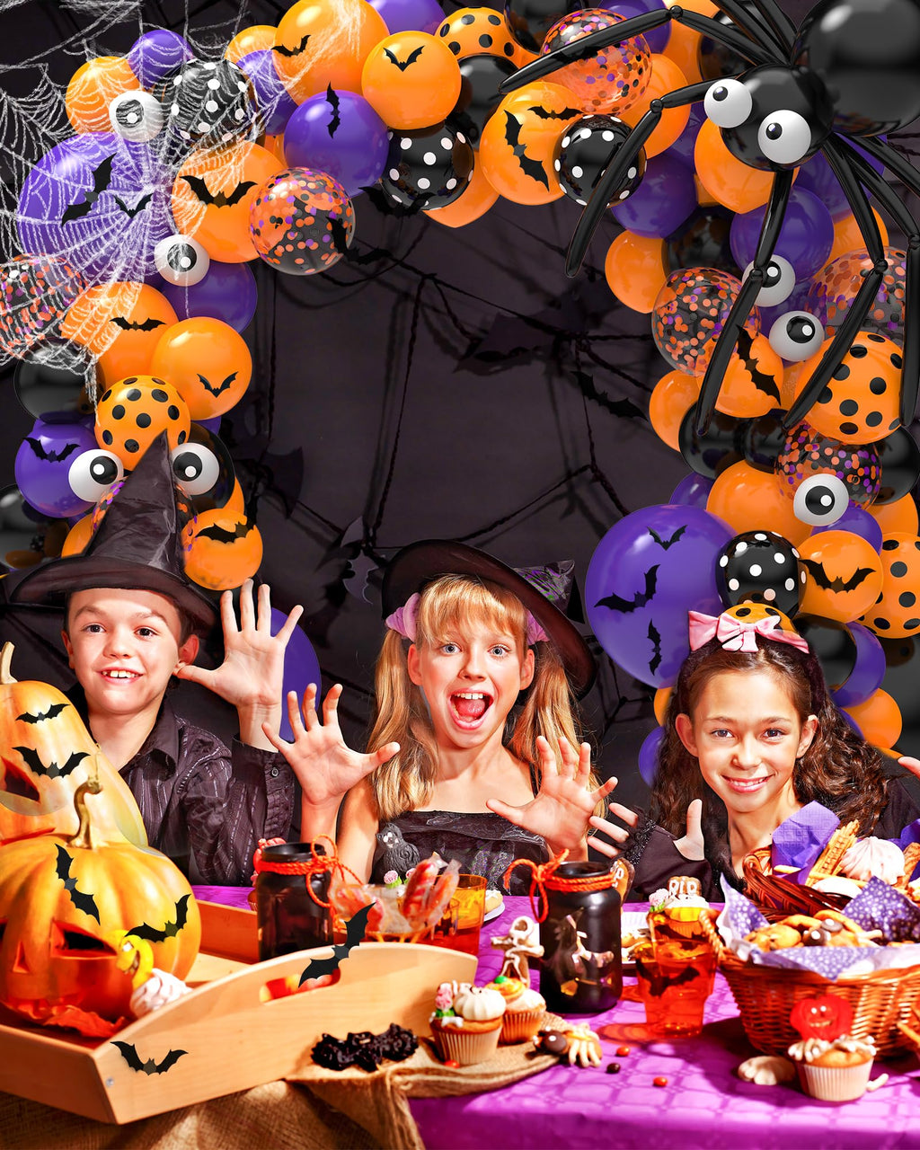 126-Piece Halloween Balloon Arch Kit