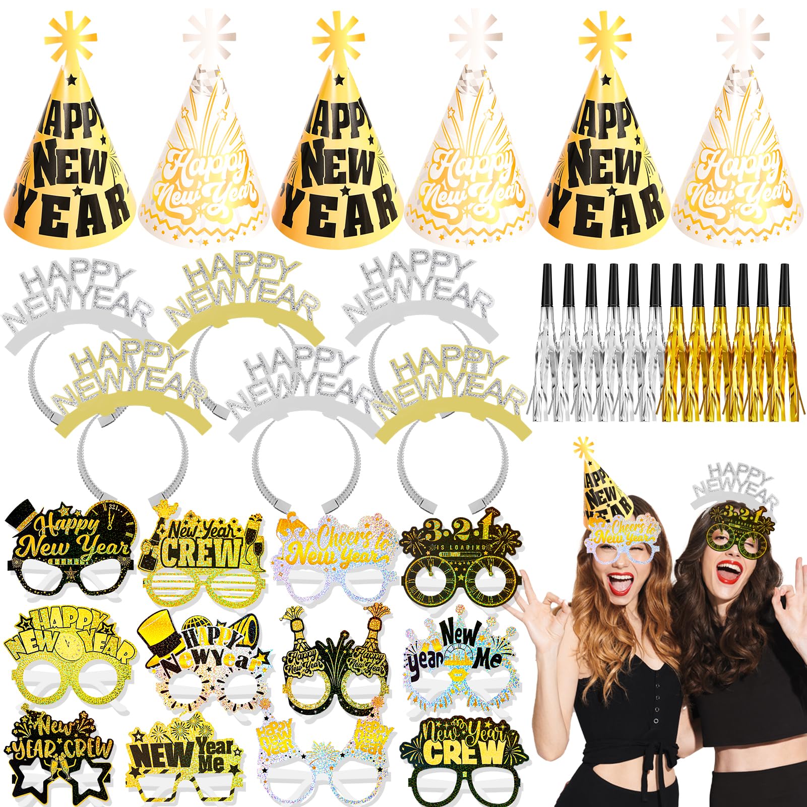 36-Piece New Year Party Favor Set