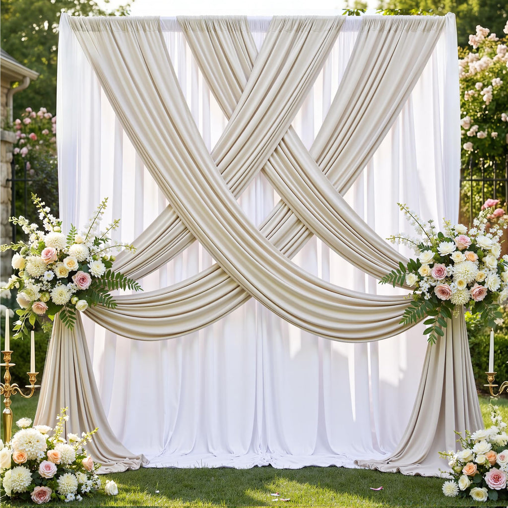 12 ft Backdrop Curtains for Weddings, Birthdays and Photos