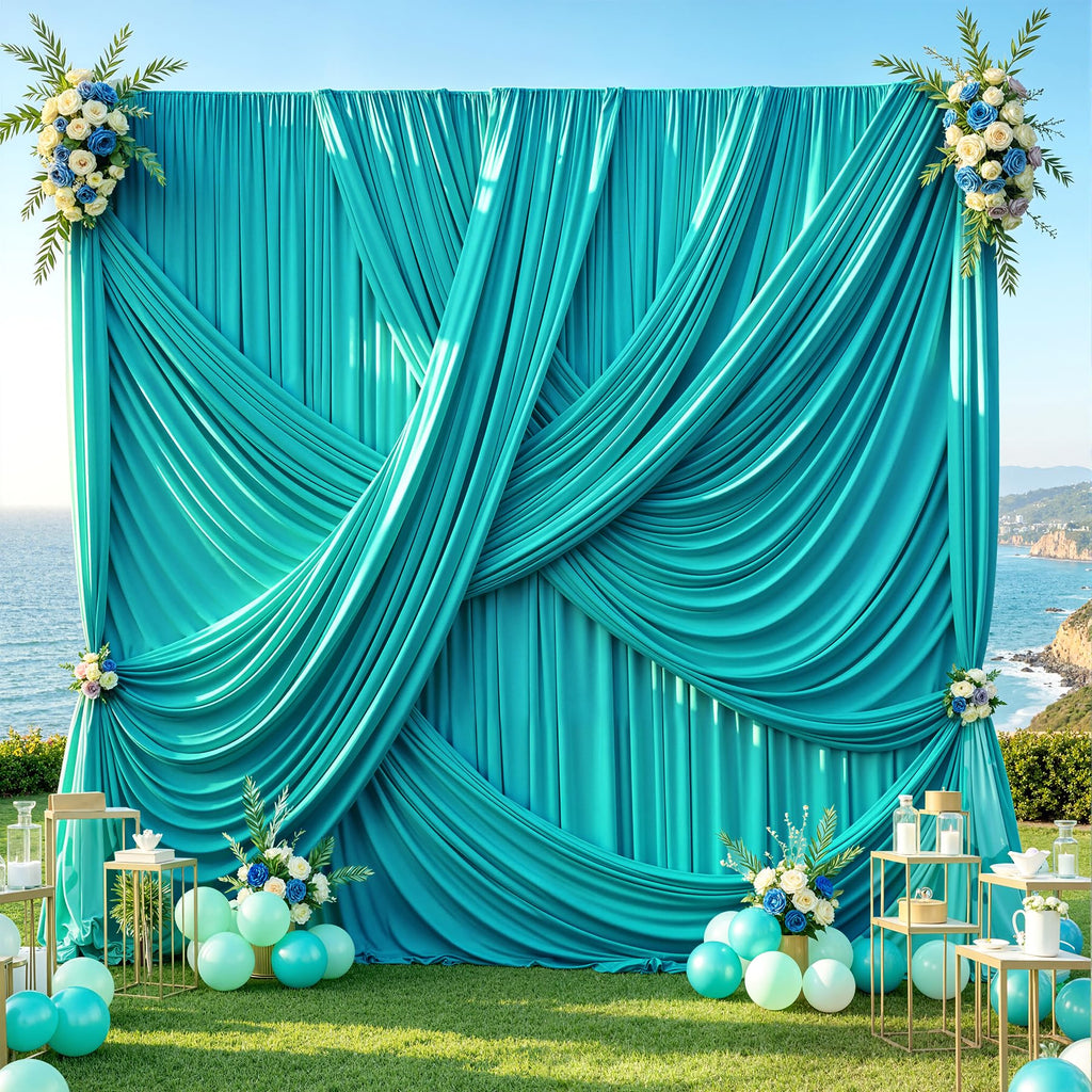 12 ft Backdrop Curtains for Weddings, Birthdays and Photos