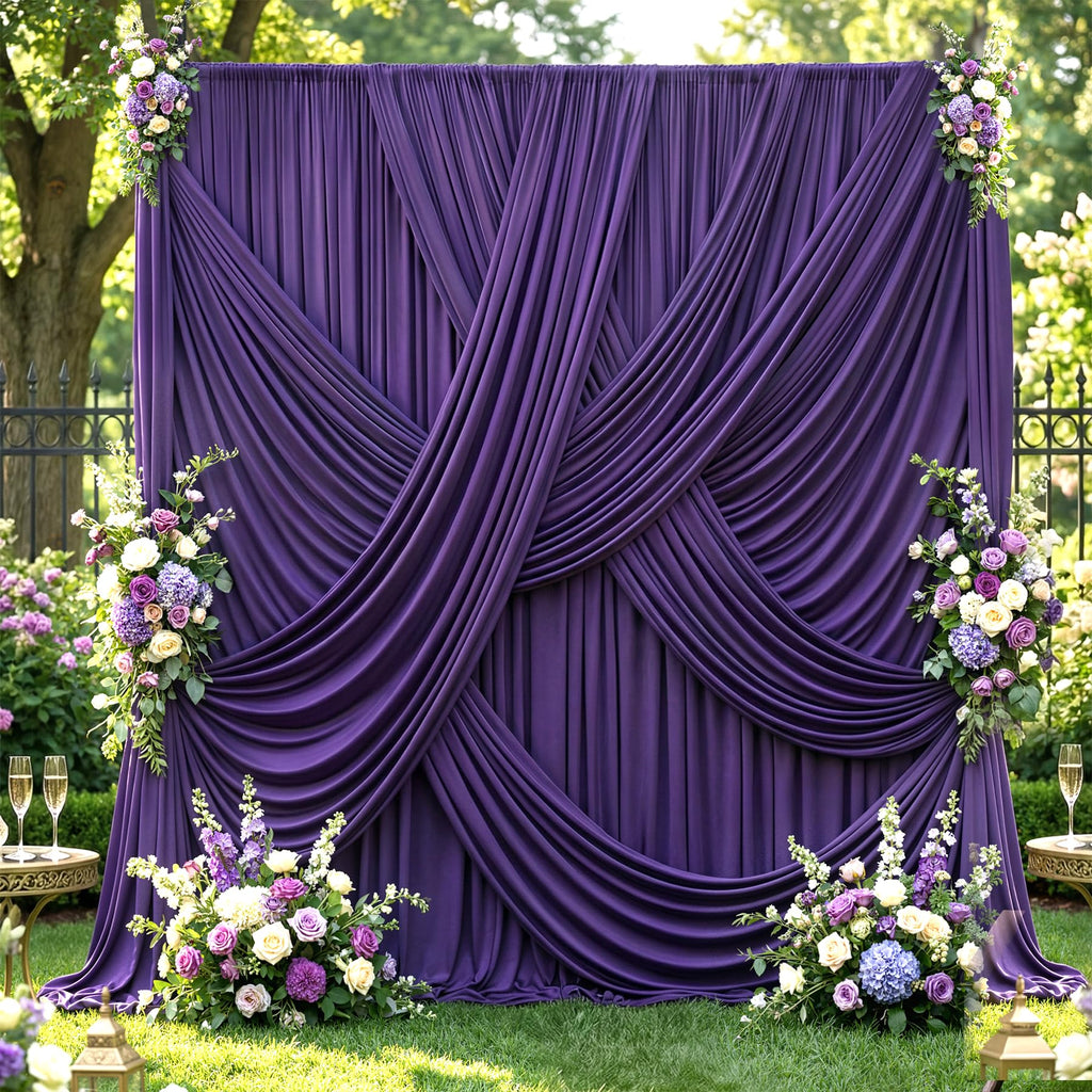 12 ft Backdrop Curtains for Weddings, Birthdays and Photos