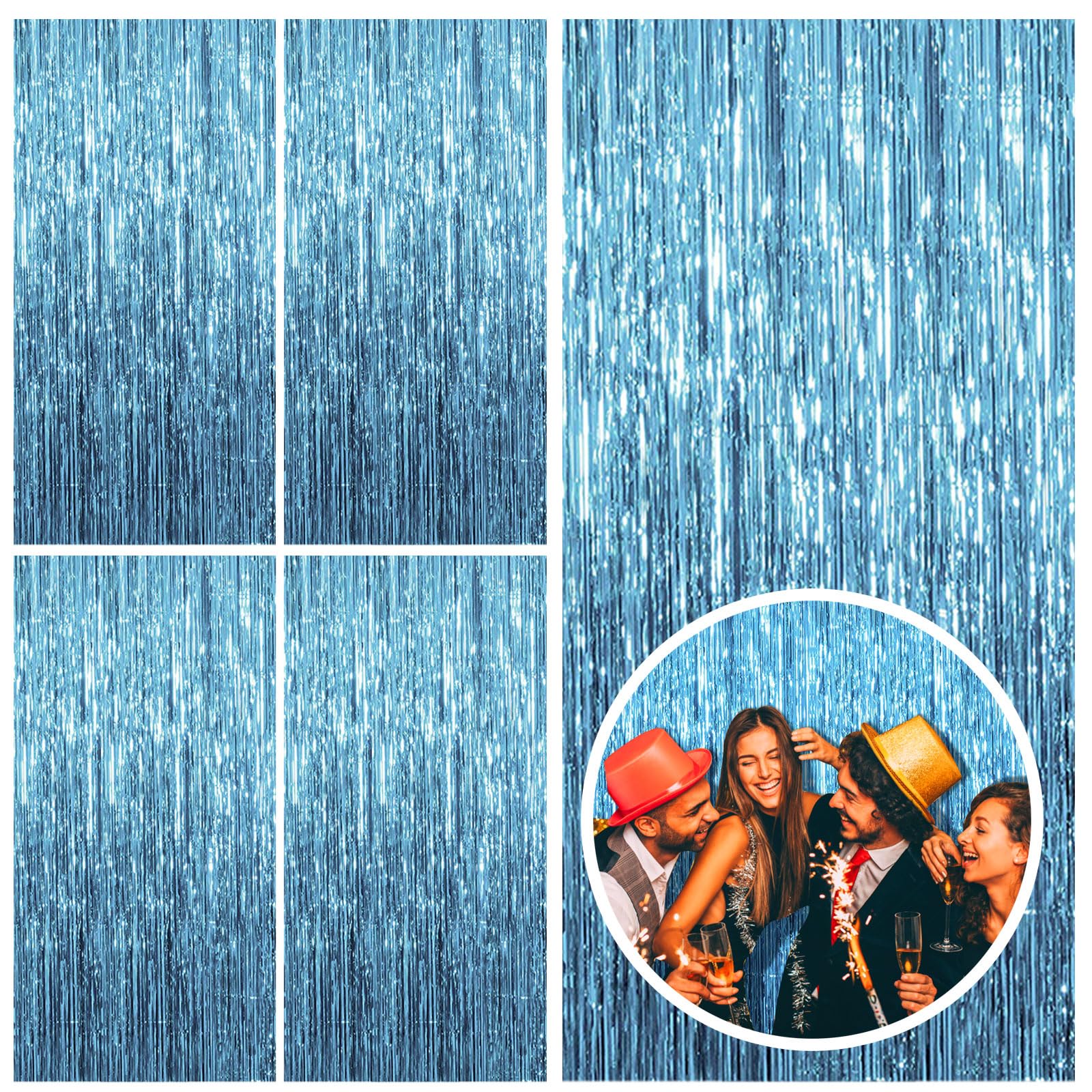 Foil Fringe Backdrop Curtain