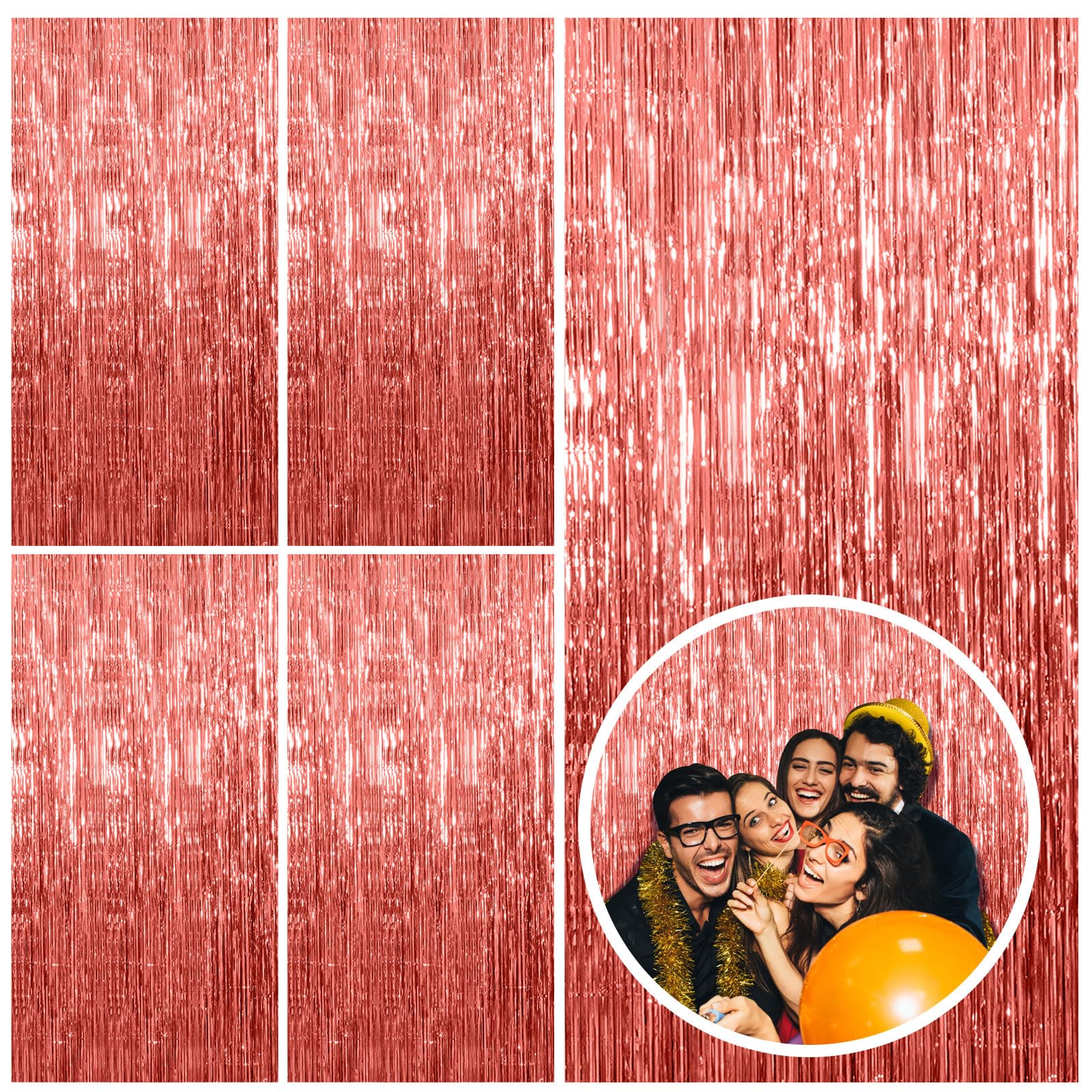 Foil Fringe Backdrop Curtain