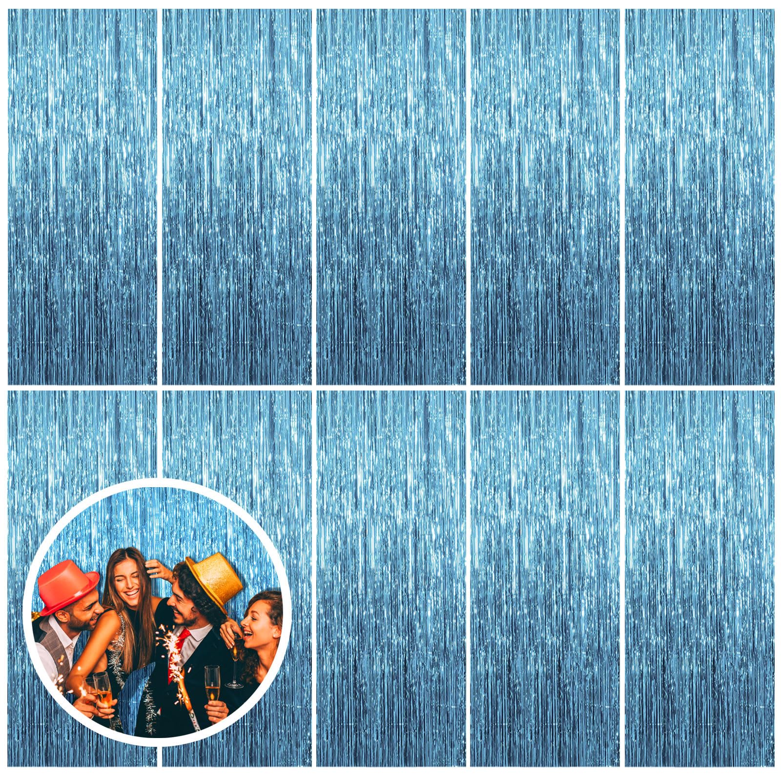 Foil Fringe Backdrop Curtain