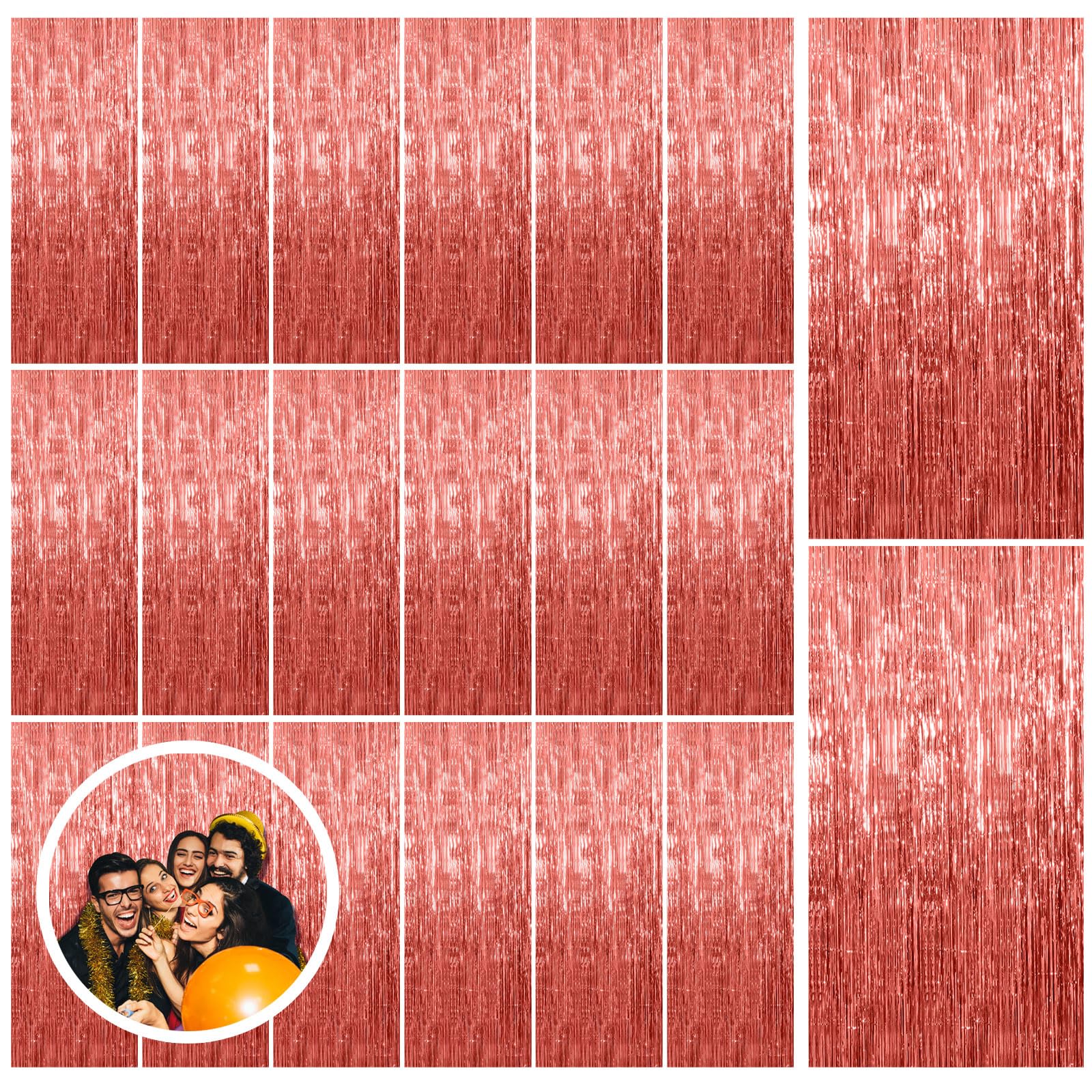 Foil Fringe Backdrop Curtain