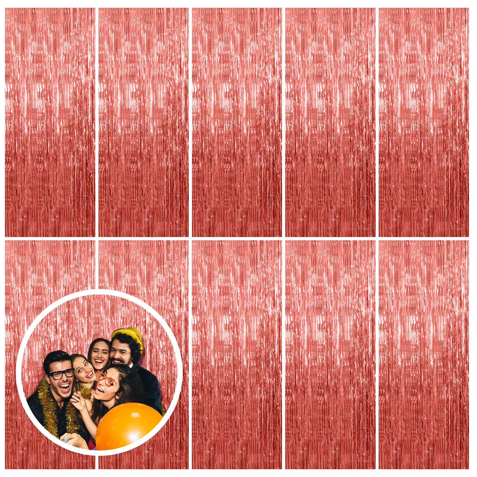 Foil Fringe Backdrop Curtain