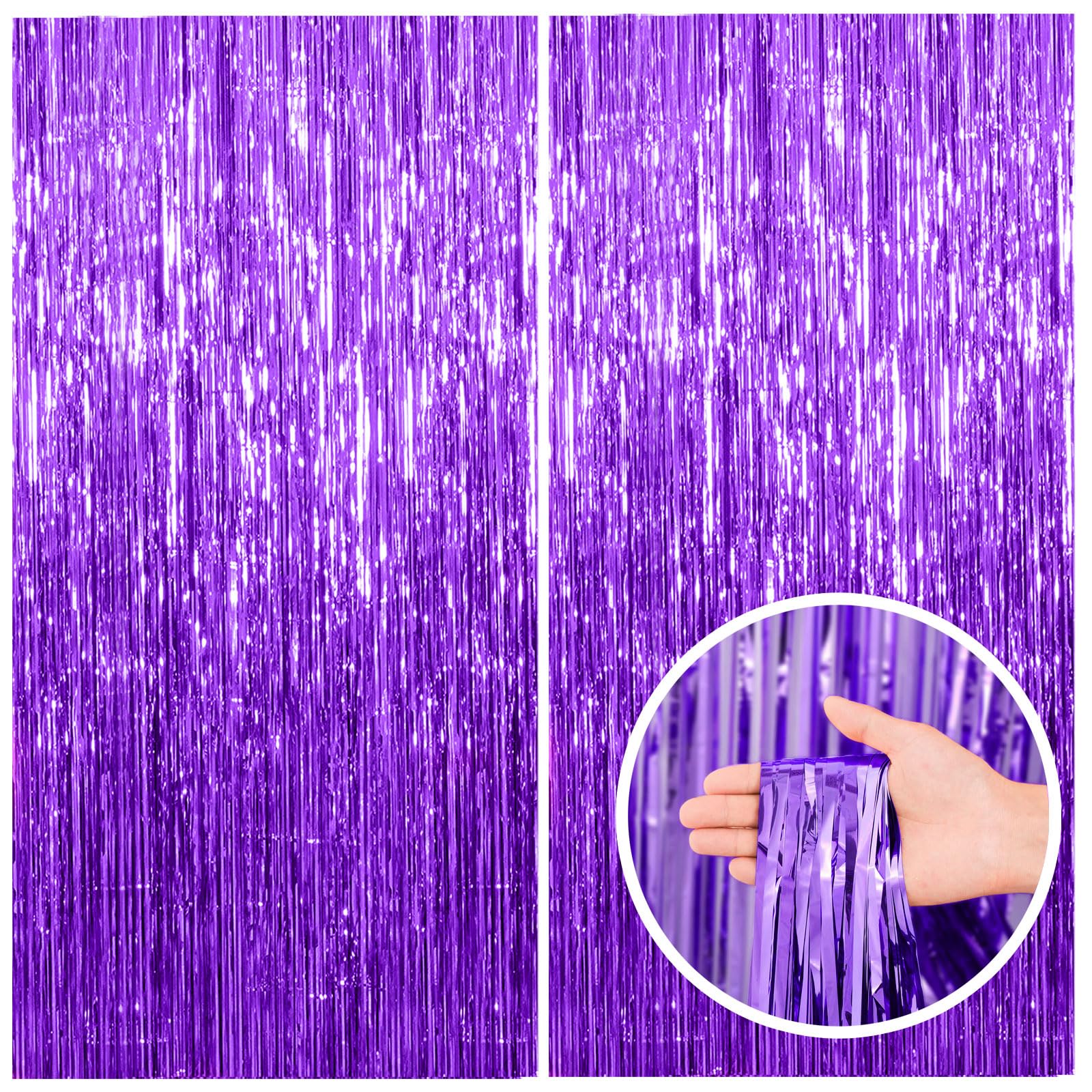 Foil Fringe Backdrop Curtain